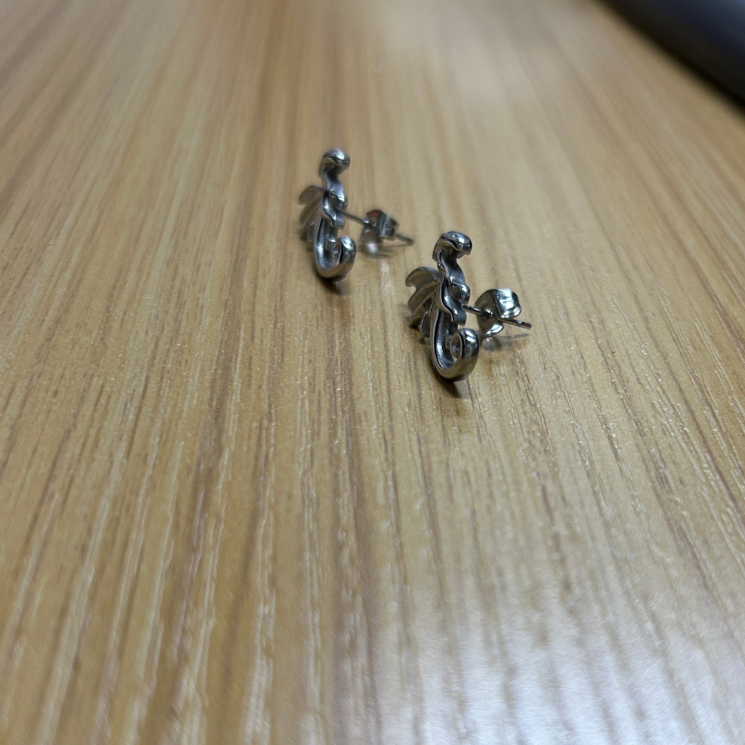 Dragons Stainless Steel Stud Earrings