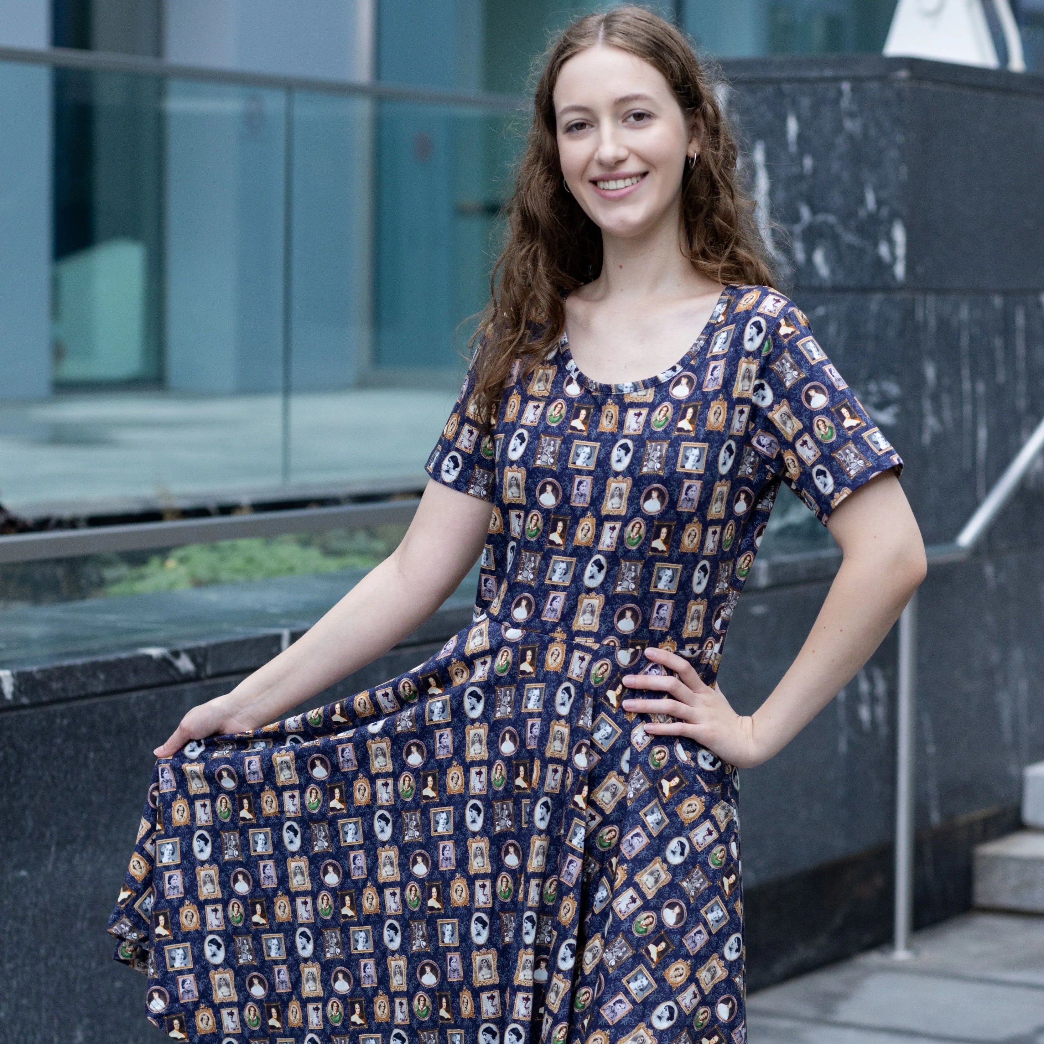 Women Authors Twirl Dress