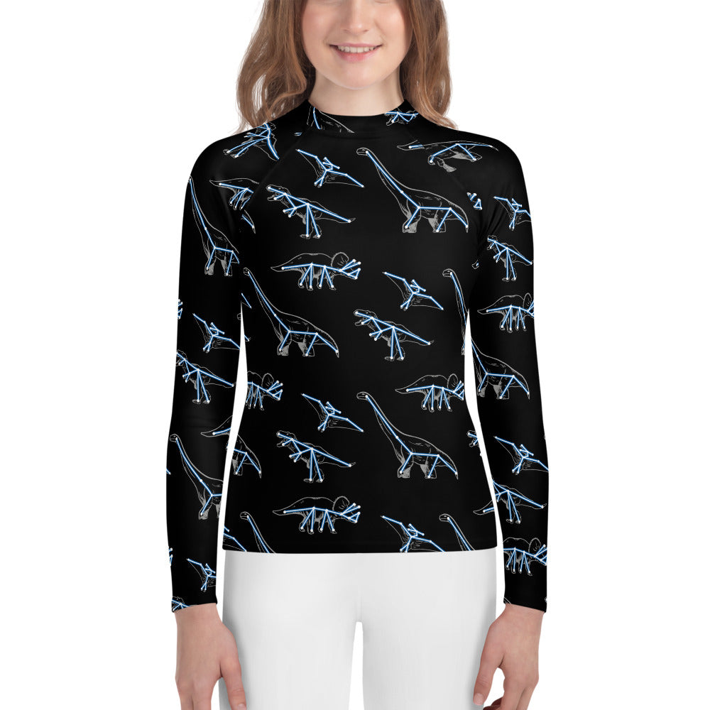 Constellation Dinosaurs Youth Rash Guard (POD)