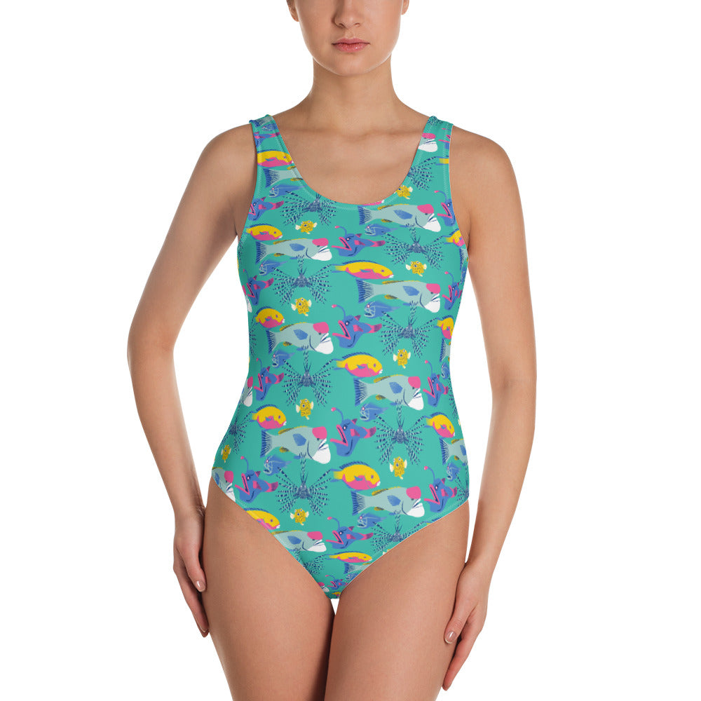 Fintastic Friends One-Piece Swimsuit (POD)