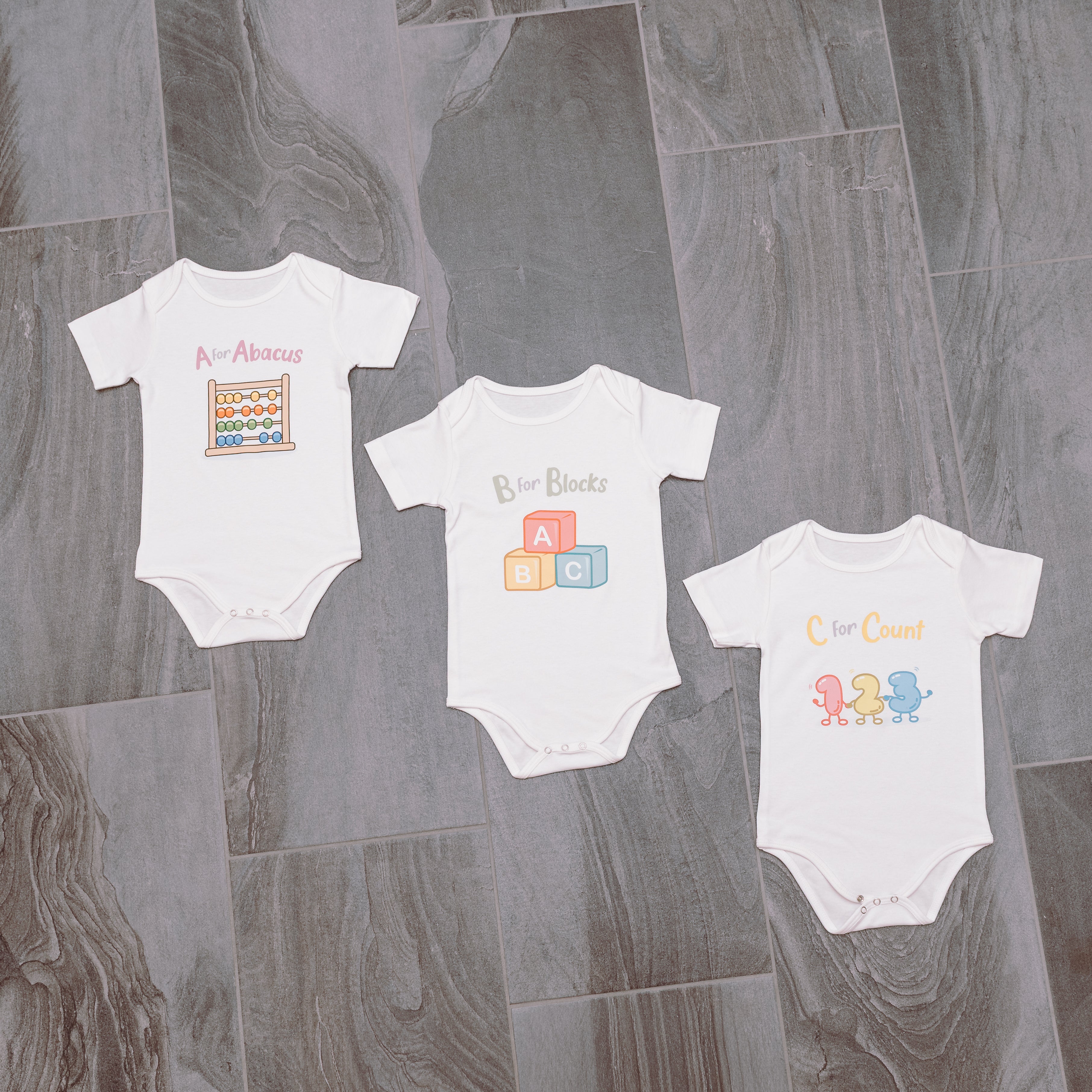 ABCs of Math Baby Bodysuits