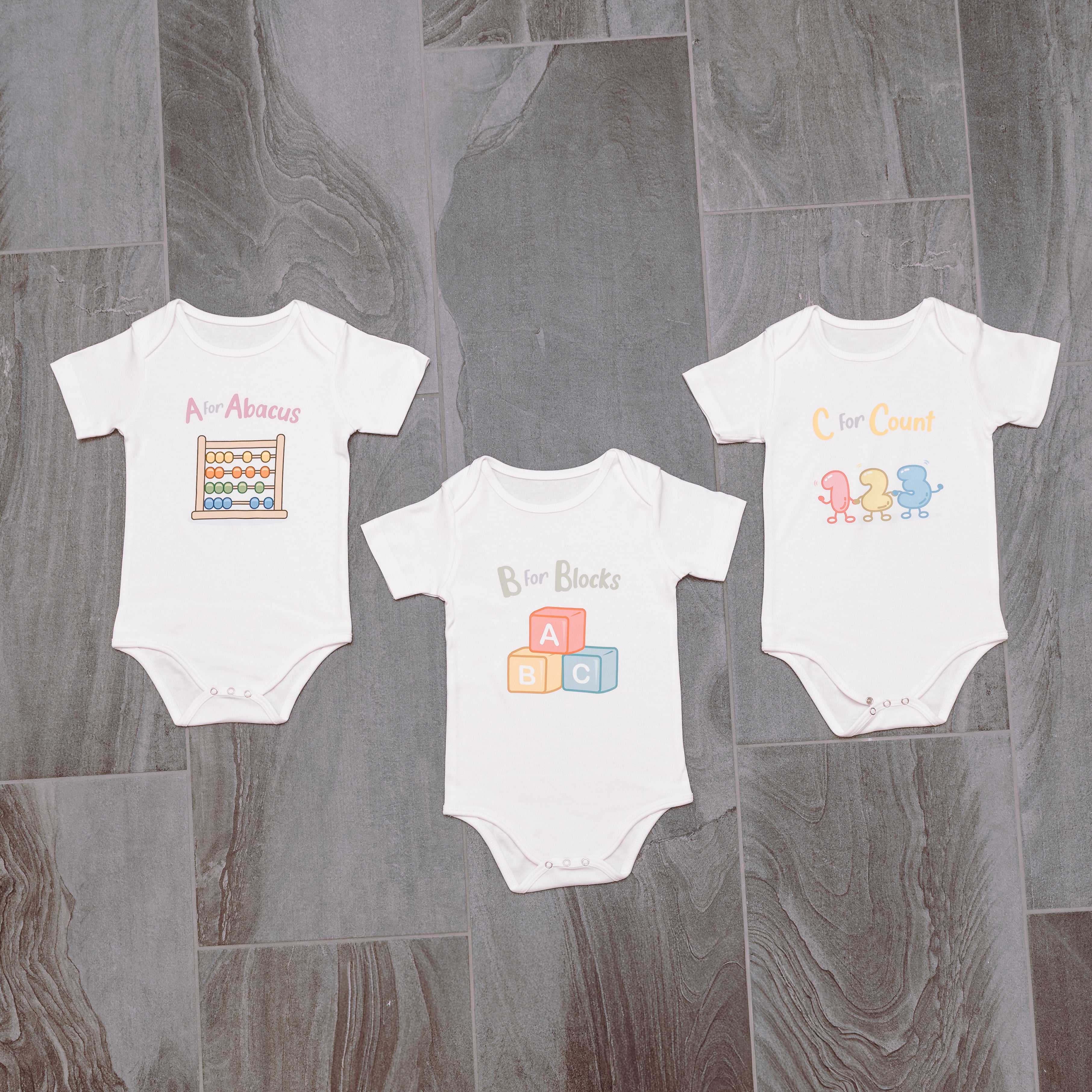 ABCs of Math Baby Bodysuits