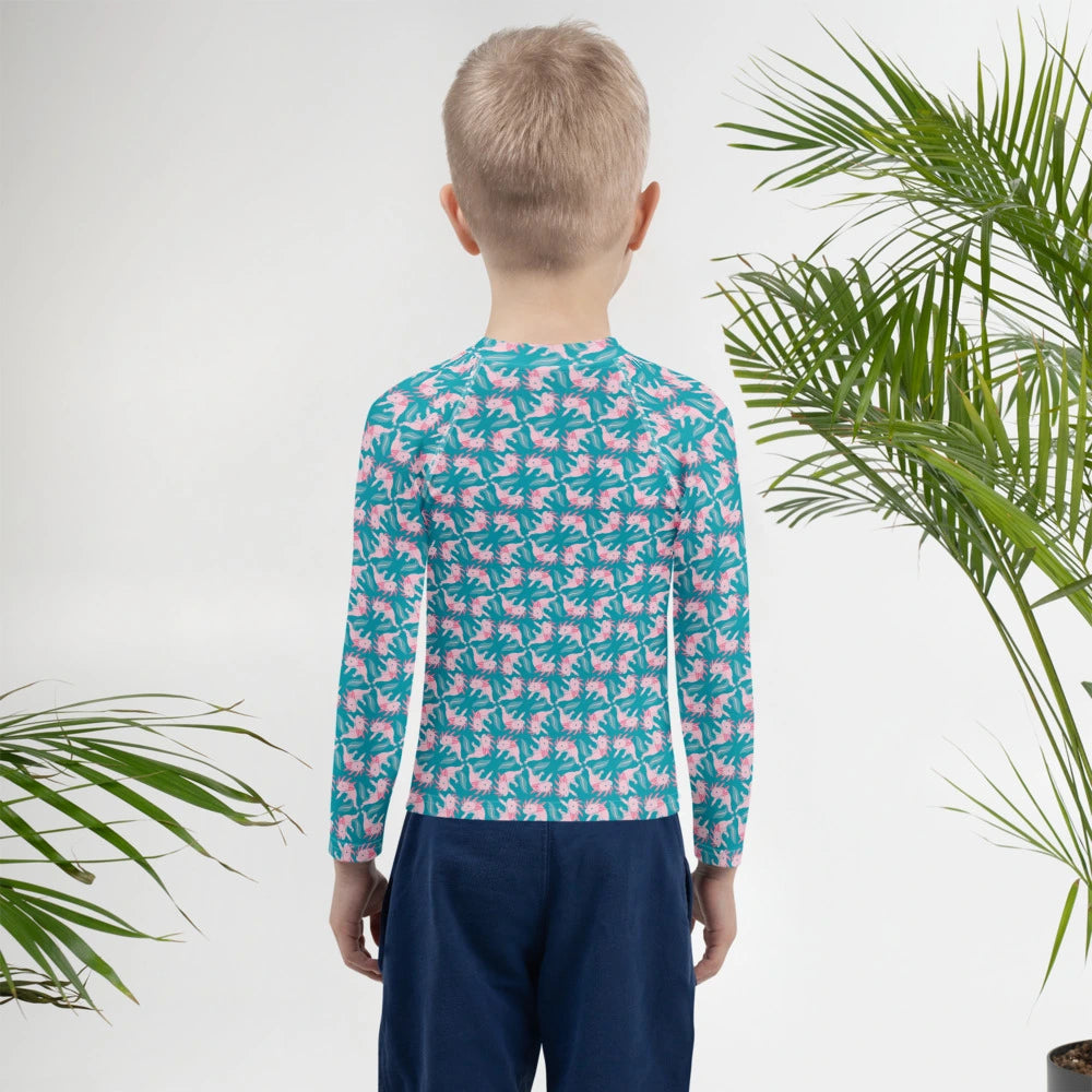 Axolotl Kids Rash Guard (POD)