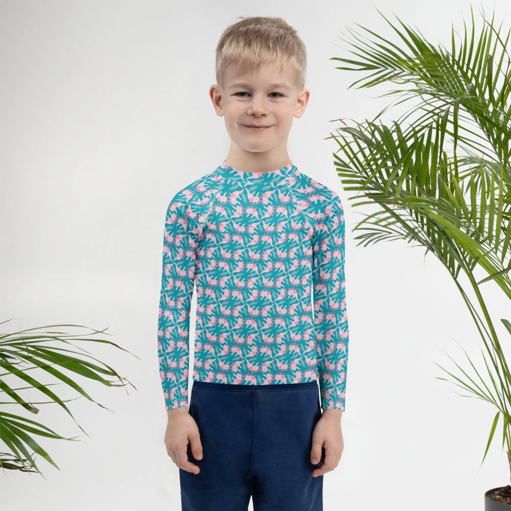 Axolotl Kids Rash Guard (POD)