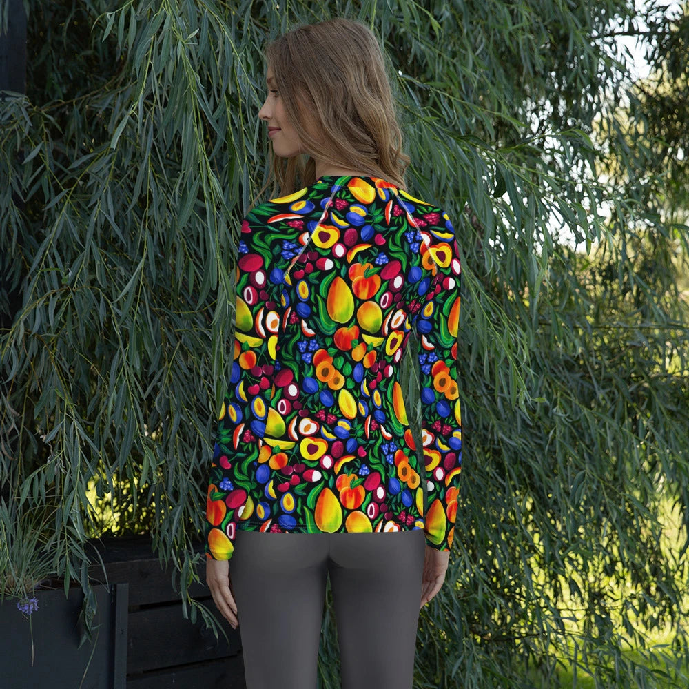 Rainbow Harvest Rash Guard Top (POD)