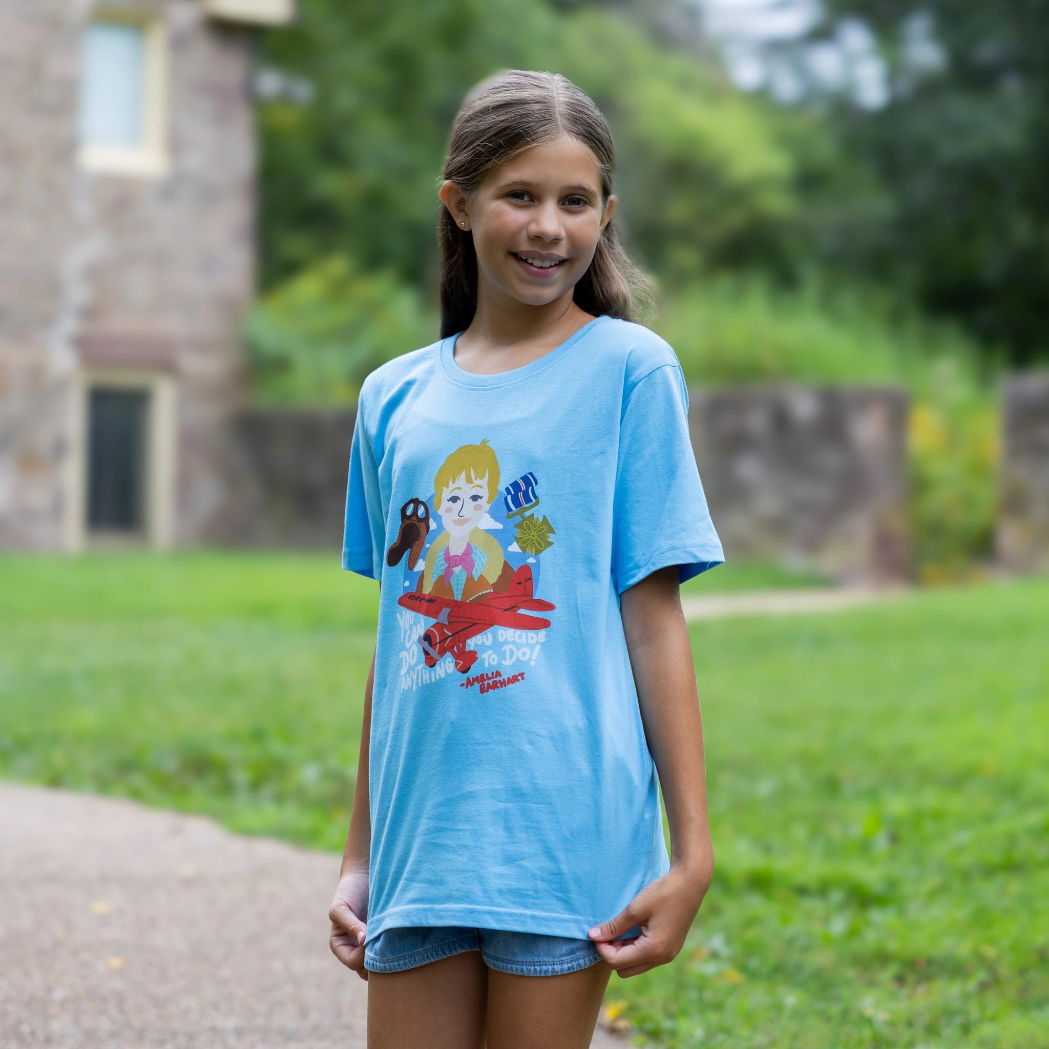 Amelia Earhart Kids T-Shirt