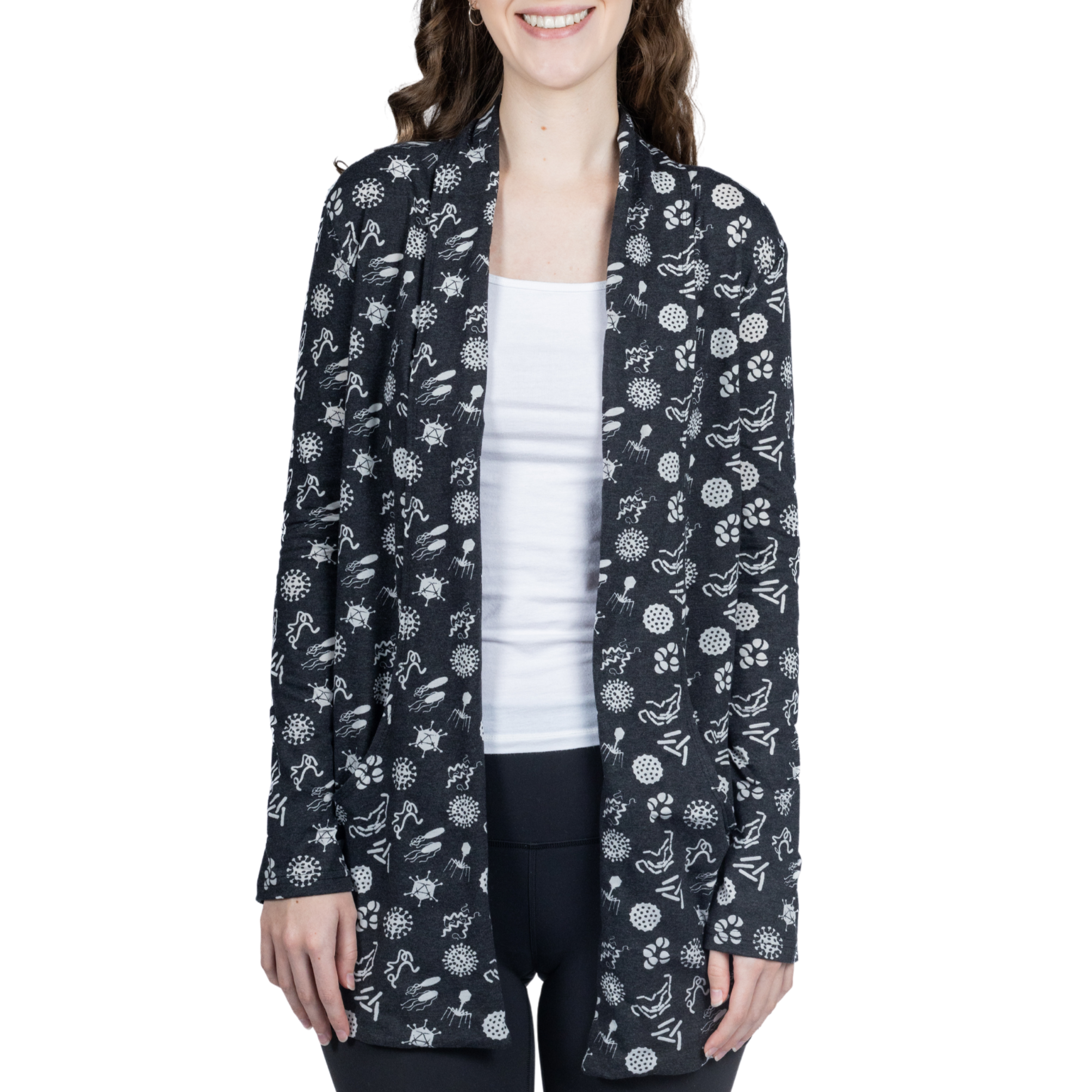 Bacteria and Viruses Burnout Cardigan