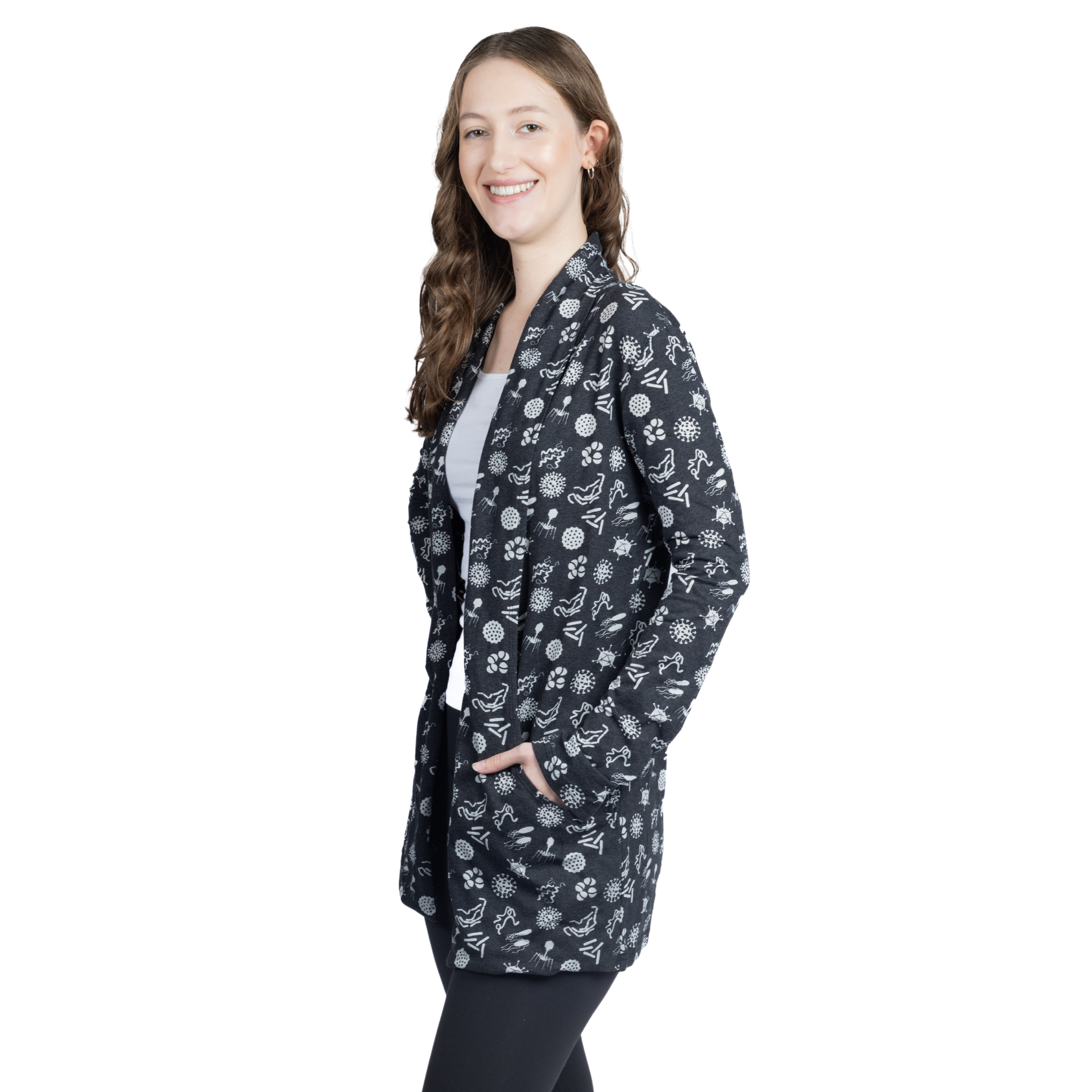 Bacteria and Viruses Burnout Cardigan