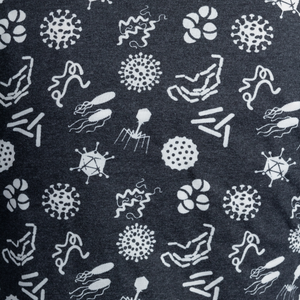 Bacteria Virus Pattern Print Women's Sweatshirt