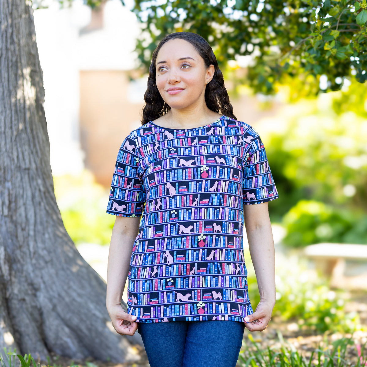 Barkshelf Dog Library Tunic Top Svaha USA