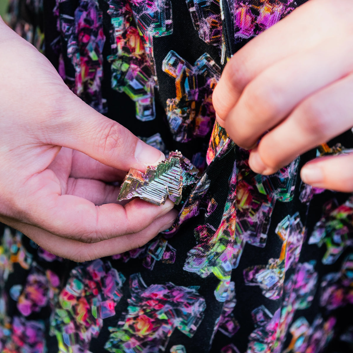 Bismuth Stone Twirl Dress with Pockets