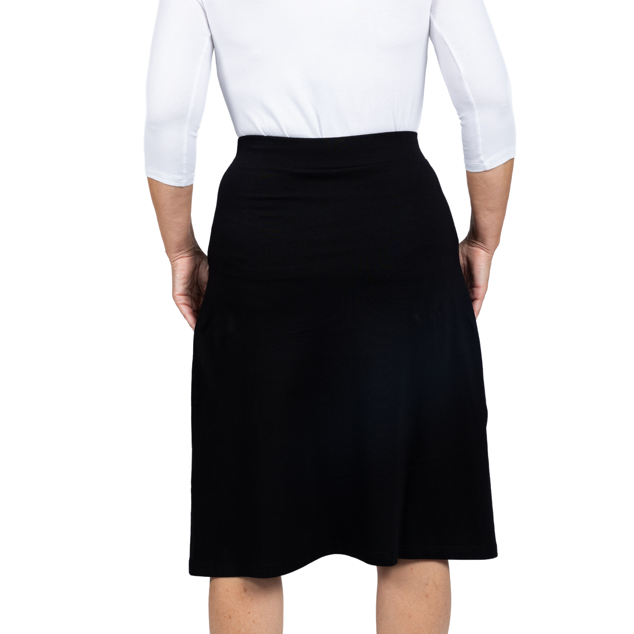 Black A Line Skirt Svaha USA