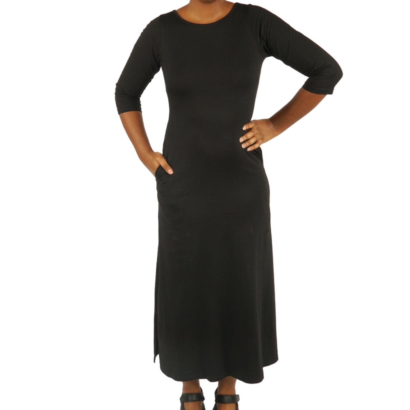 Black Adults Maxi Dress Sample - XS