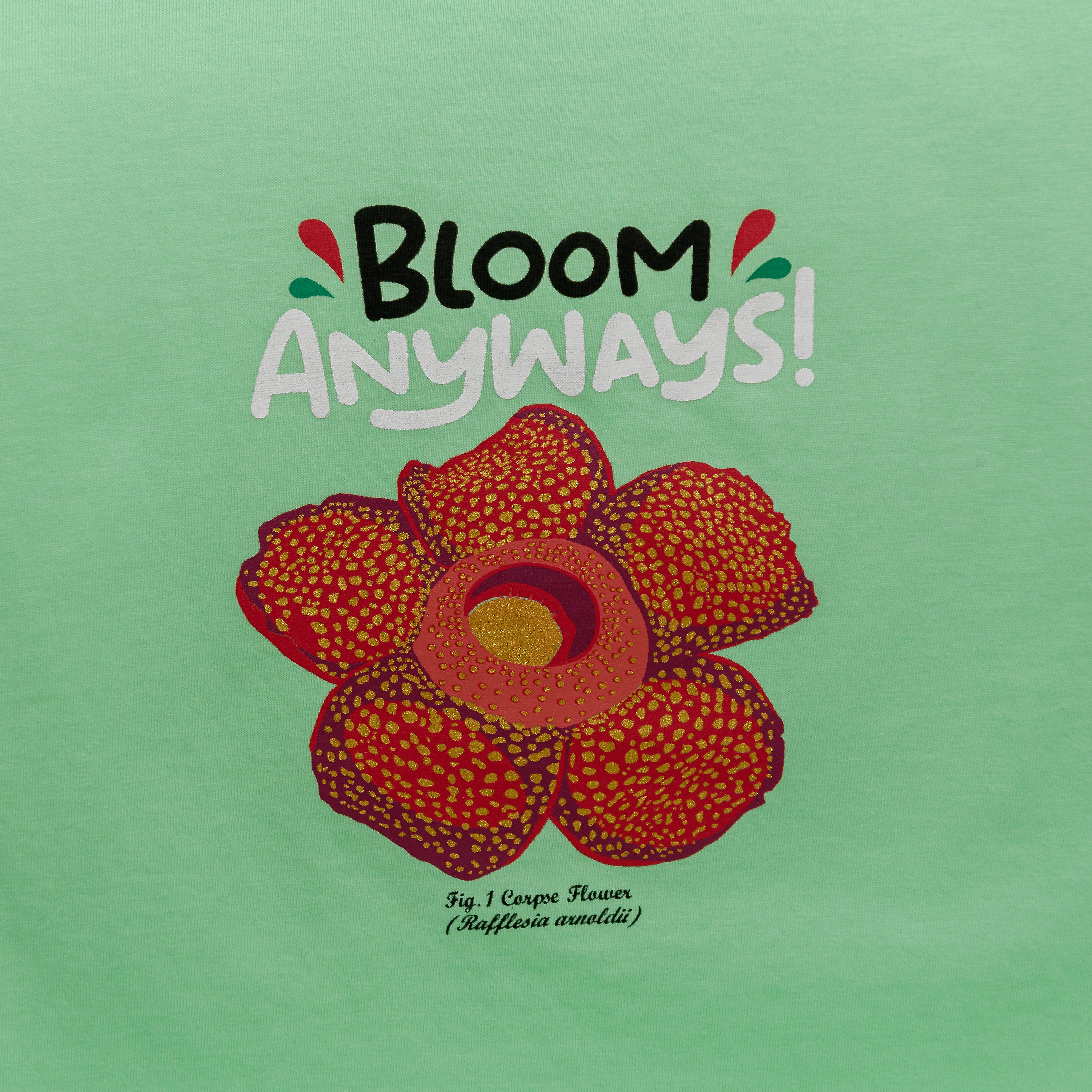 Bloom Anyways Juniors Oversized Crop T-Shirt
