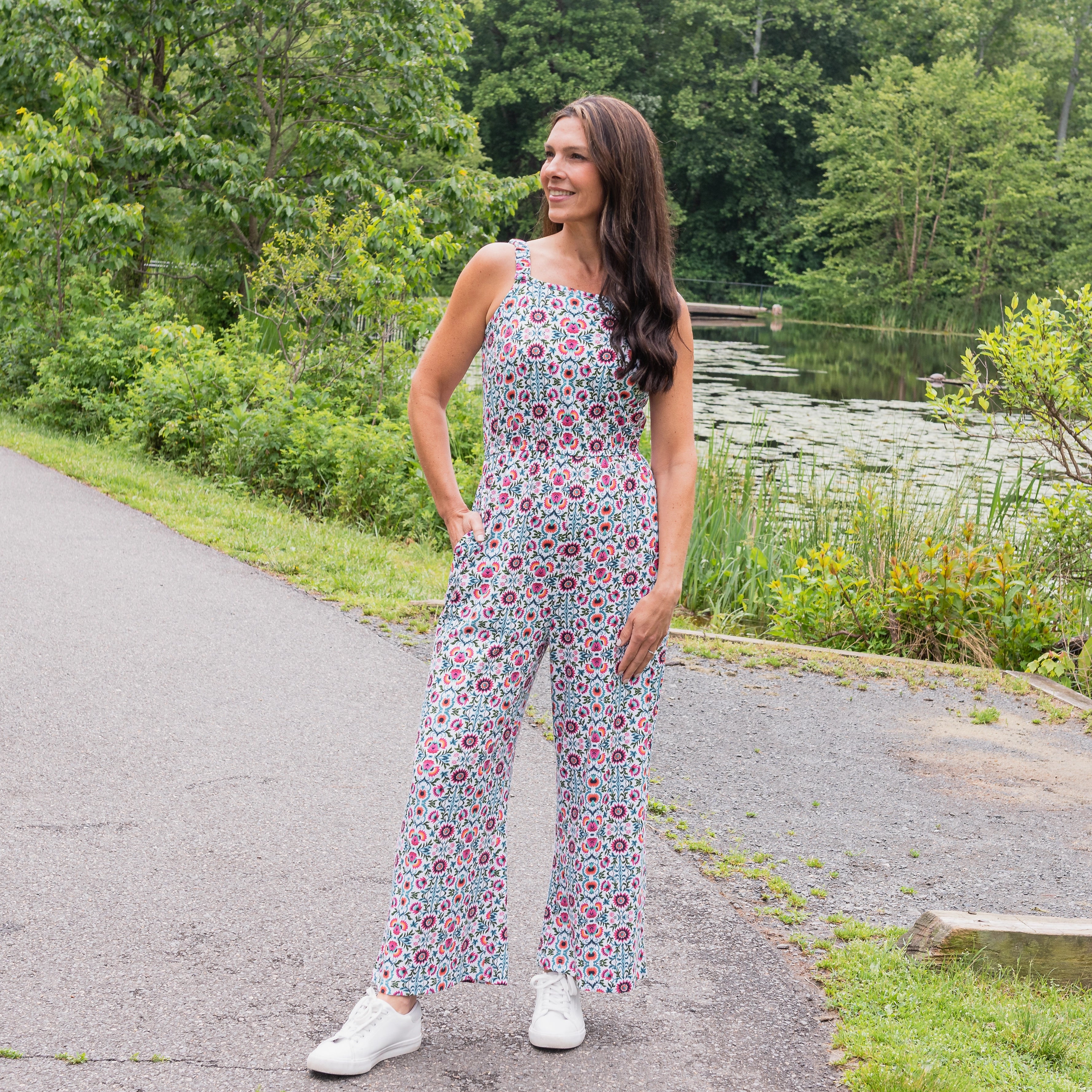 Boho Bloom Jumpsuit with Pockets