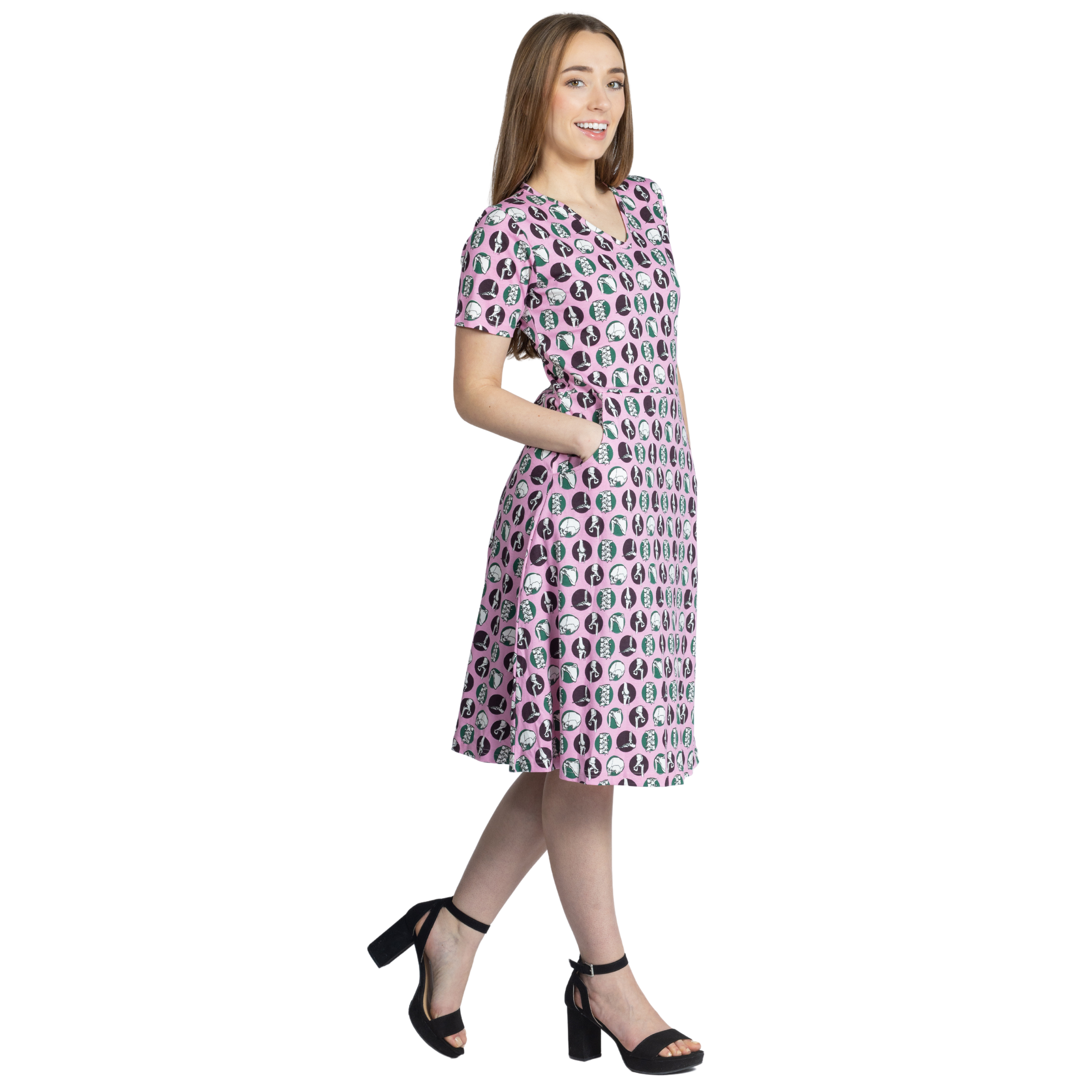 Joint Effort A-Line Dress (With Waist Seam)