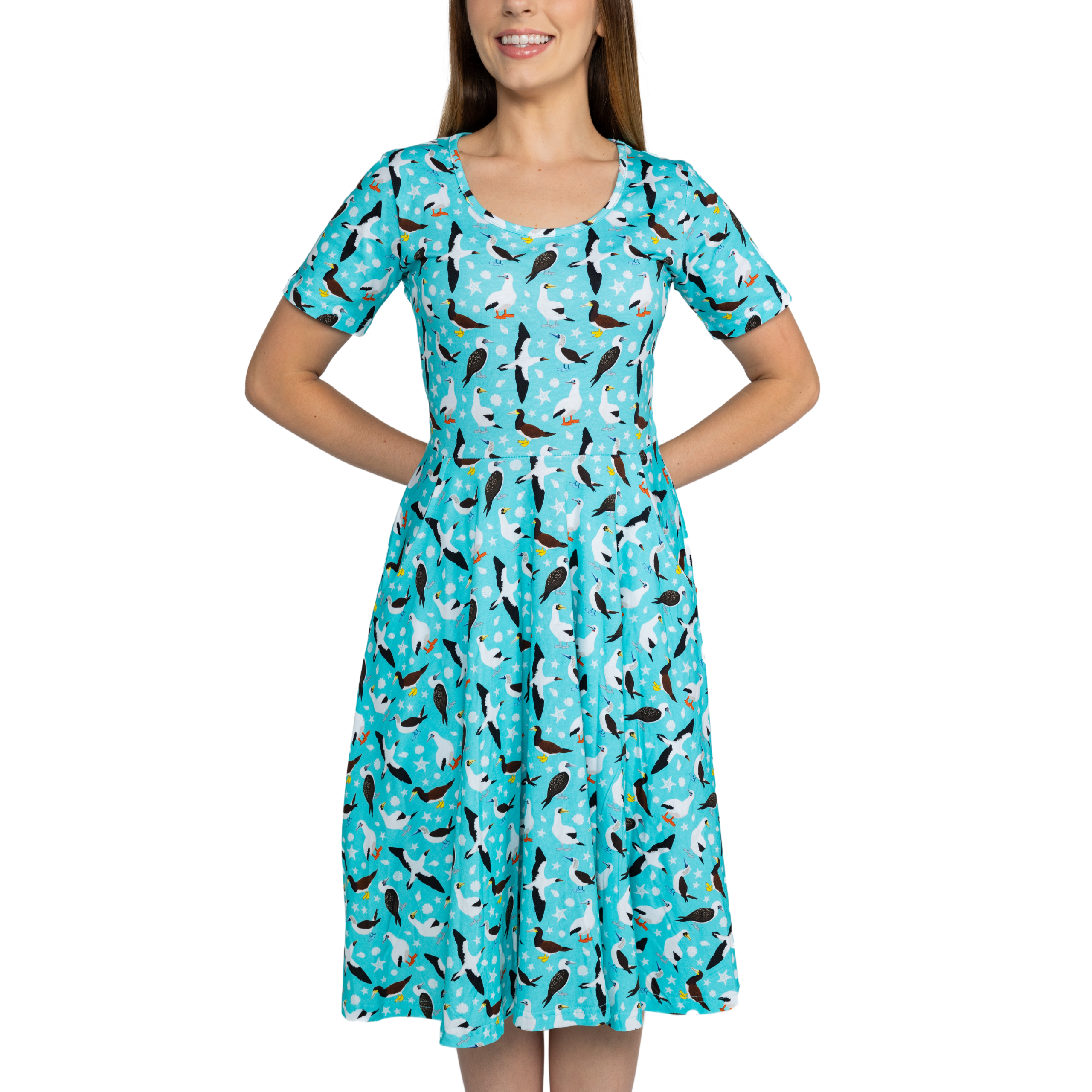 Boobie Birds Twirl Dress