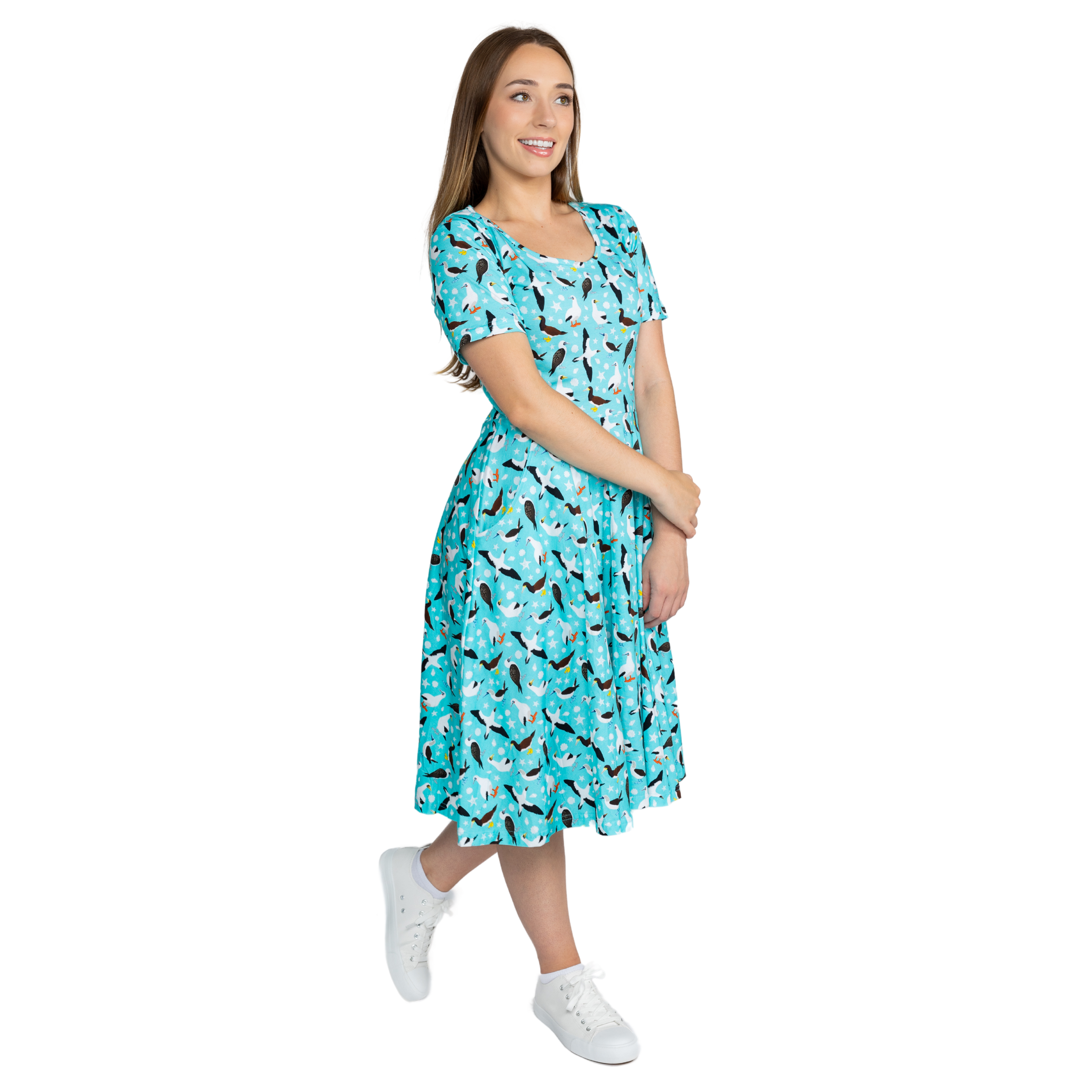 Booby Birds Twirl Dress