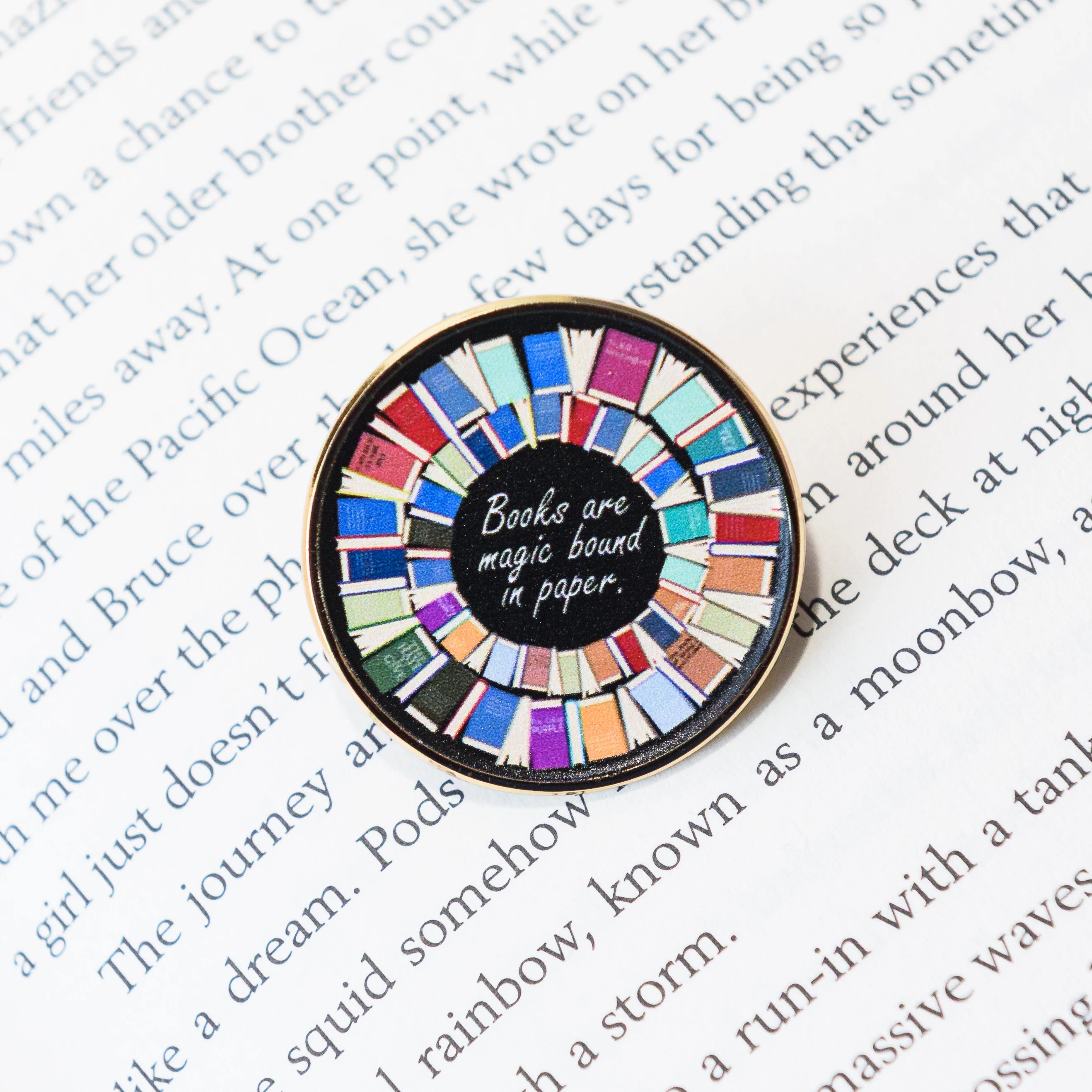 Books Are Magic Enamel Pin