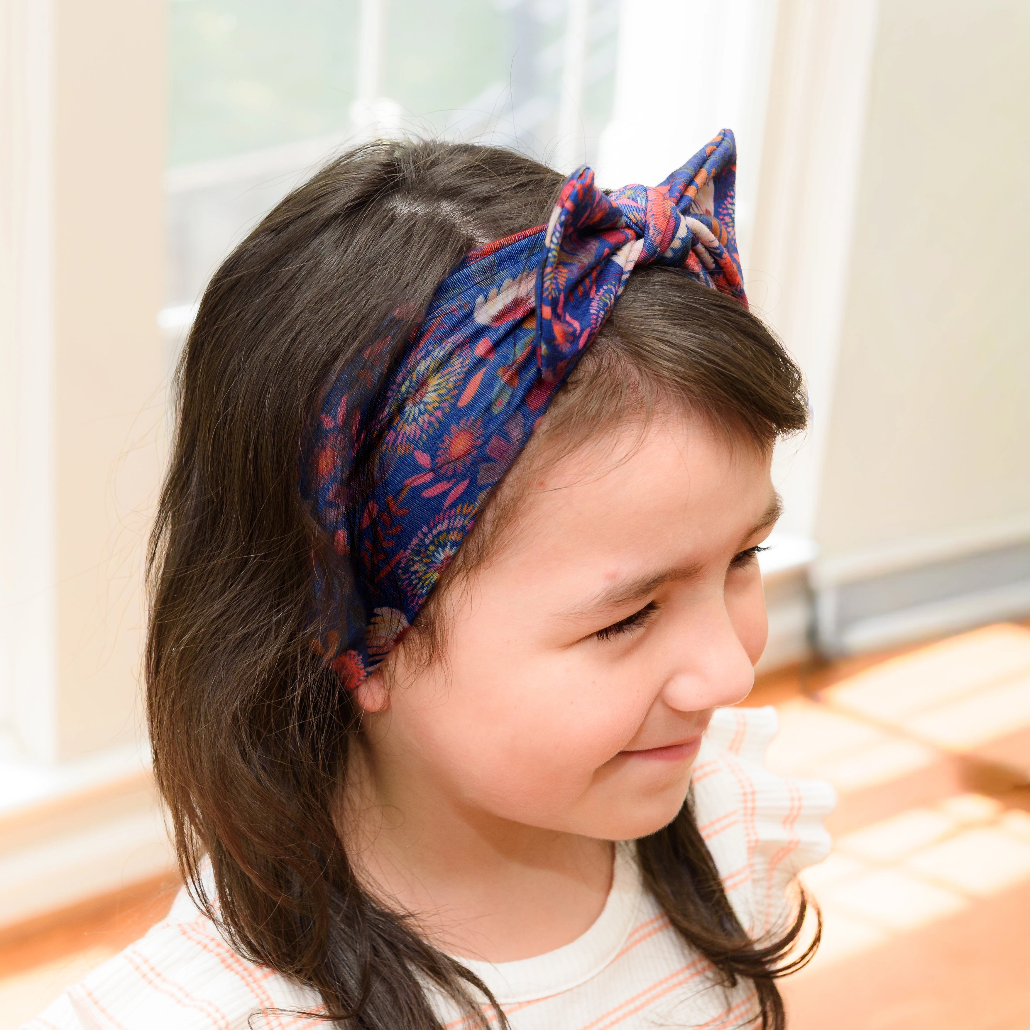 Botanical Blooms Kids Bow Headband