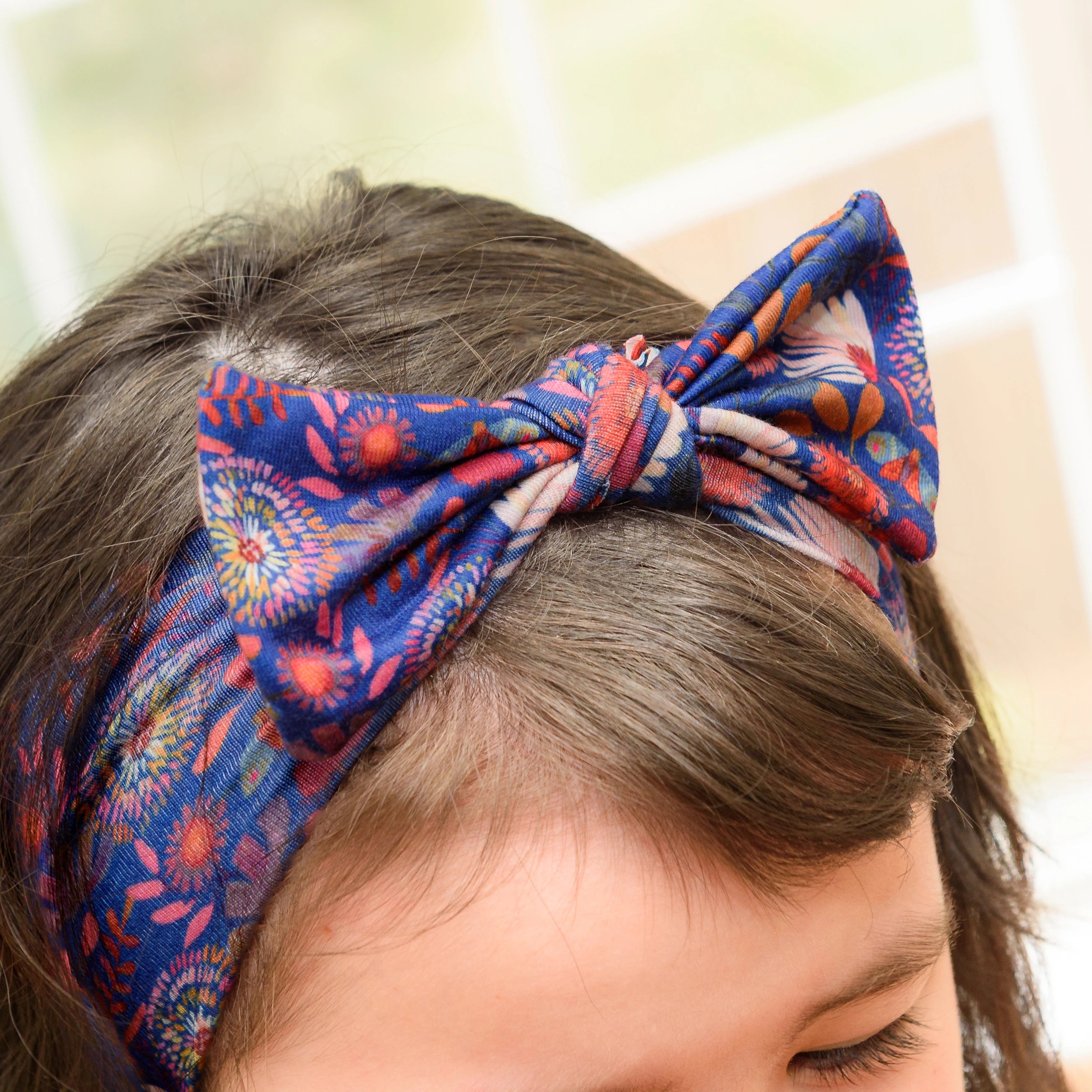Botanical Blooms Kids Bow Headband