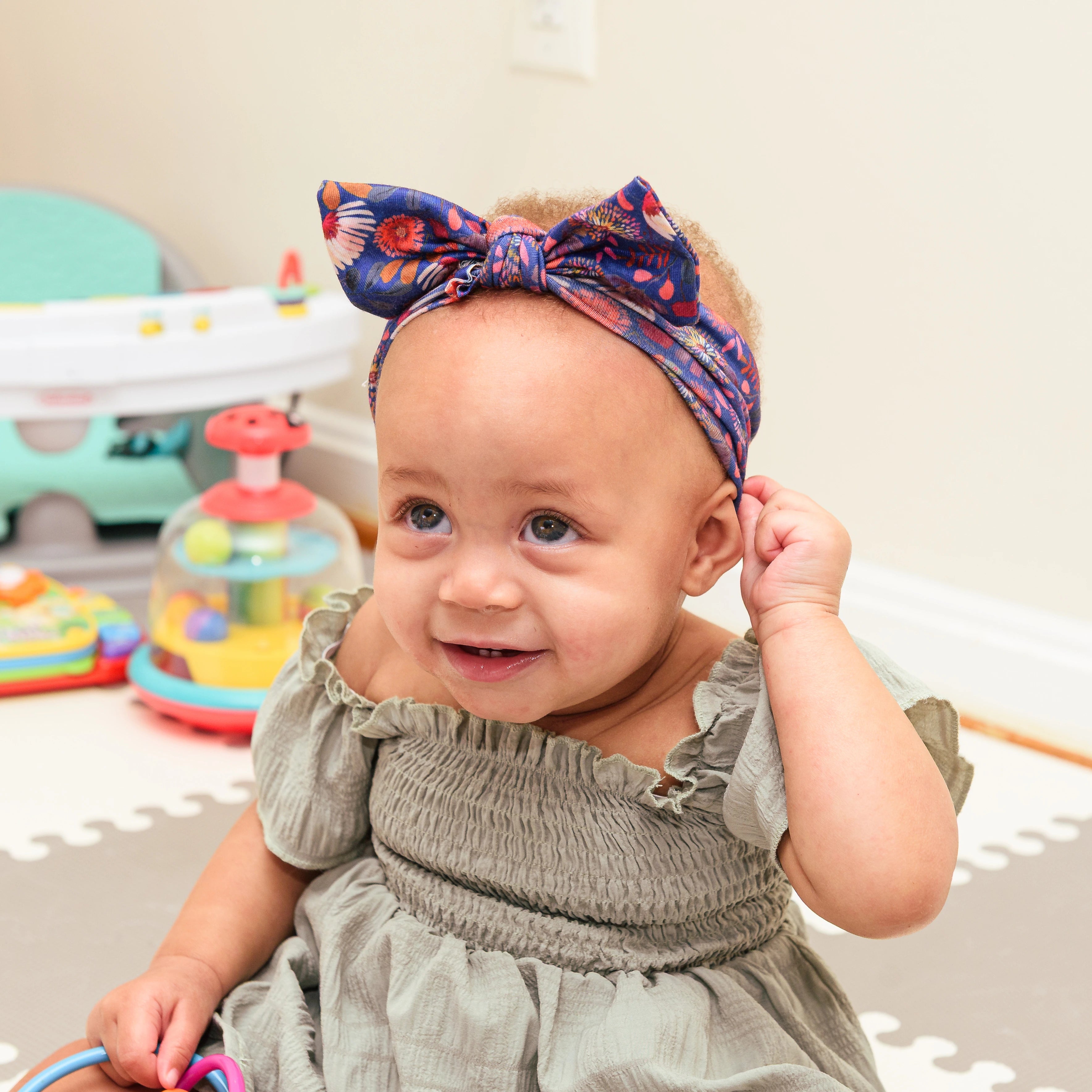 Botanical Blooms Kids Bow Headband