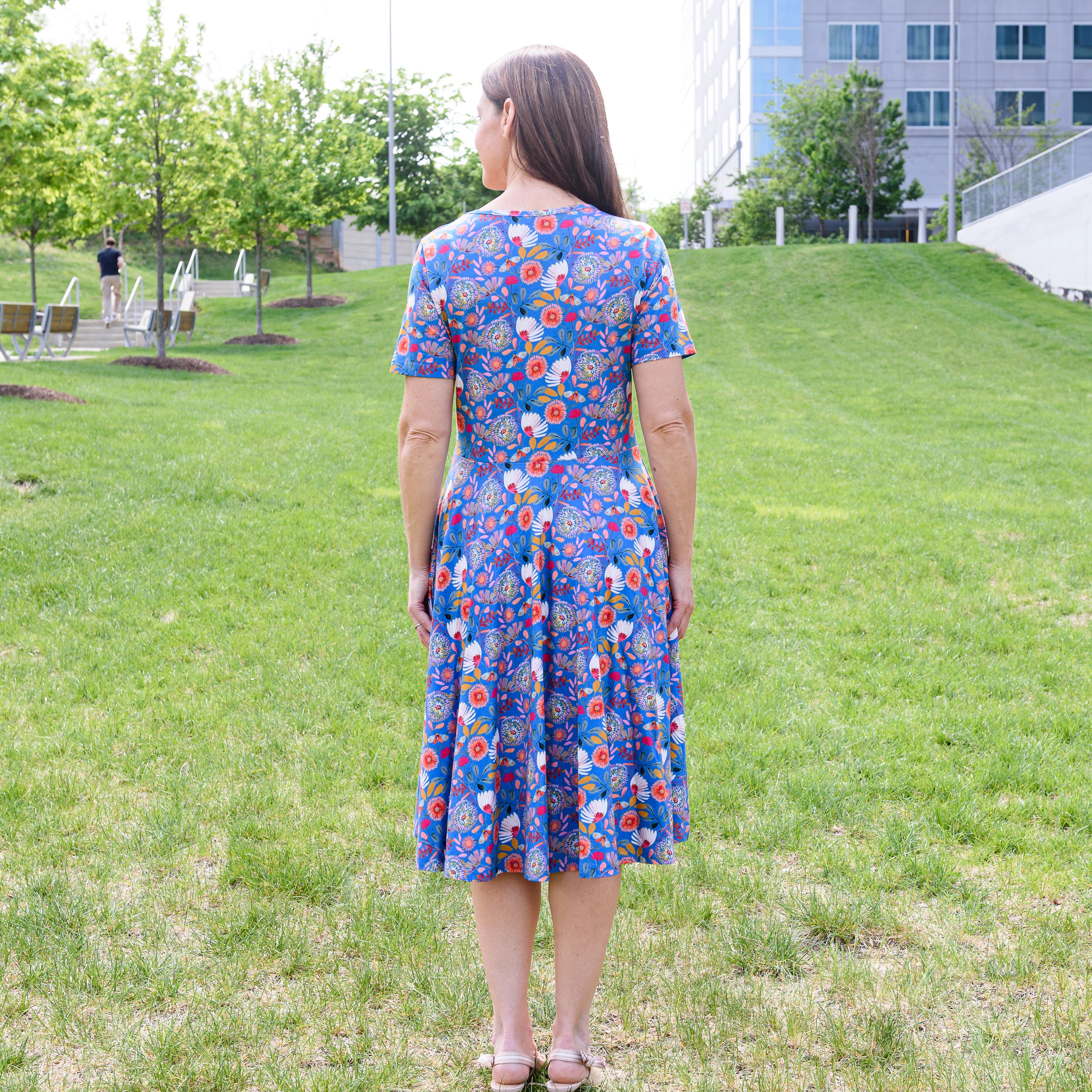 Botanical Blooms Twirl Dress with Pockets
