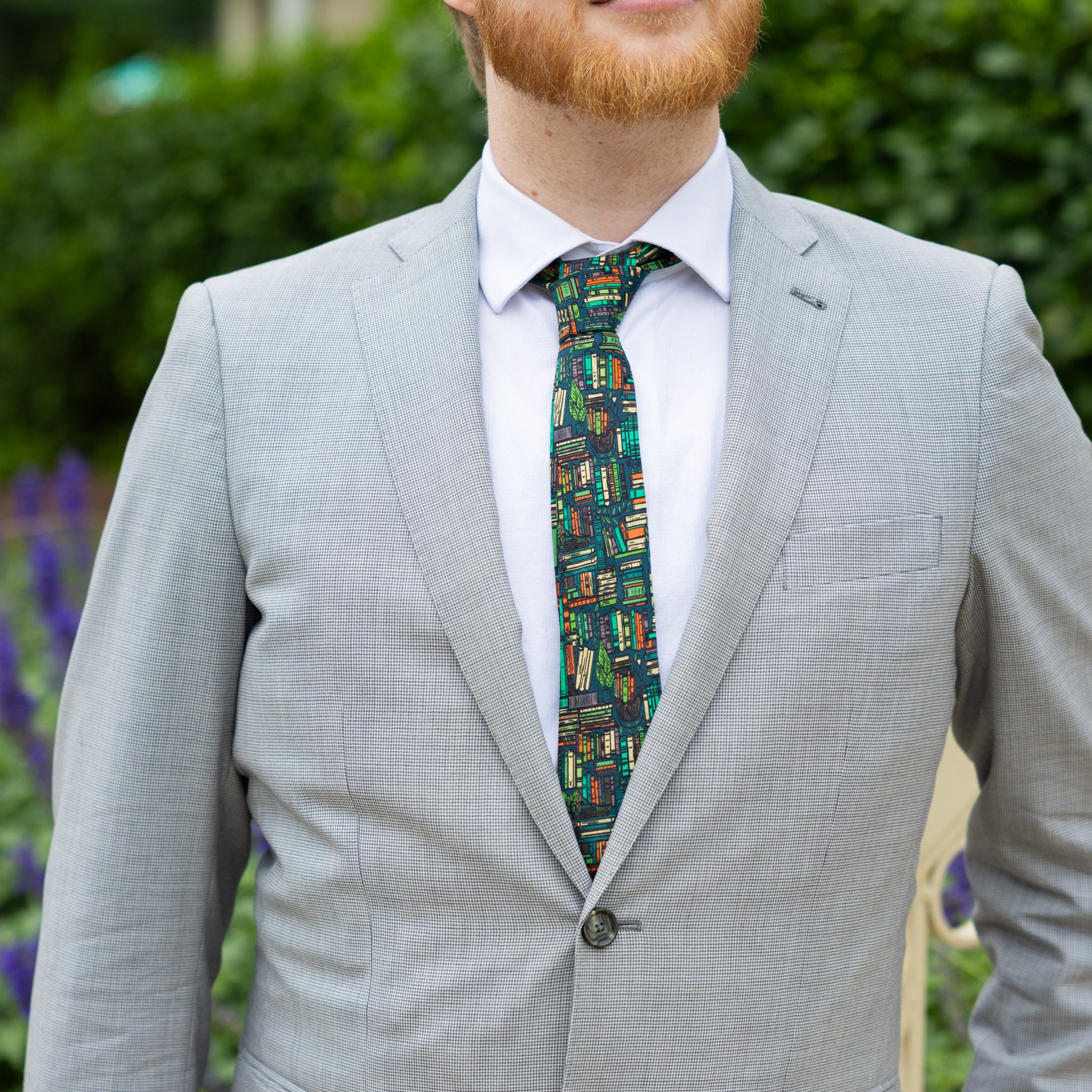 Botanical Library Tie