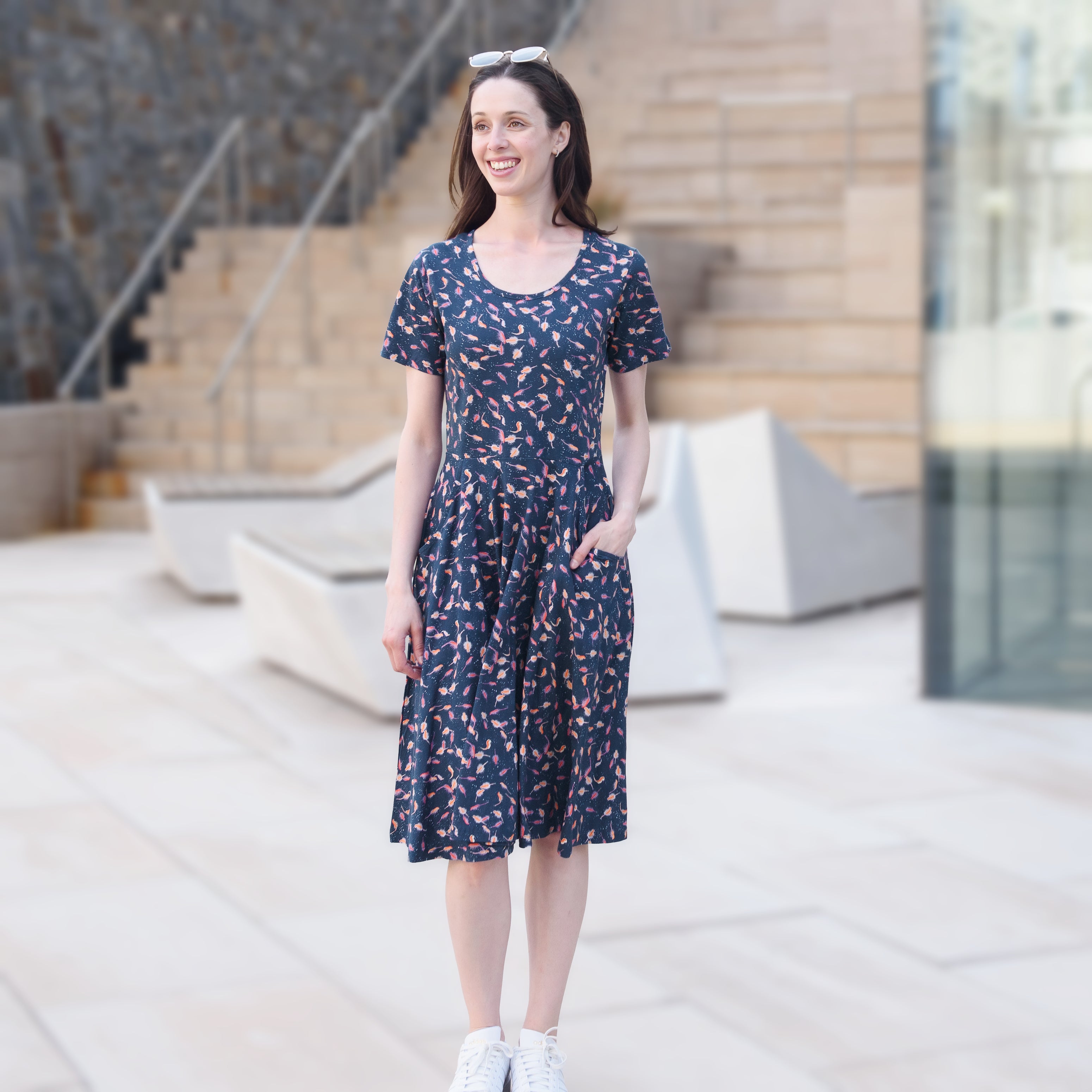 Brine Shrimp Twirl Dress with Pockets