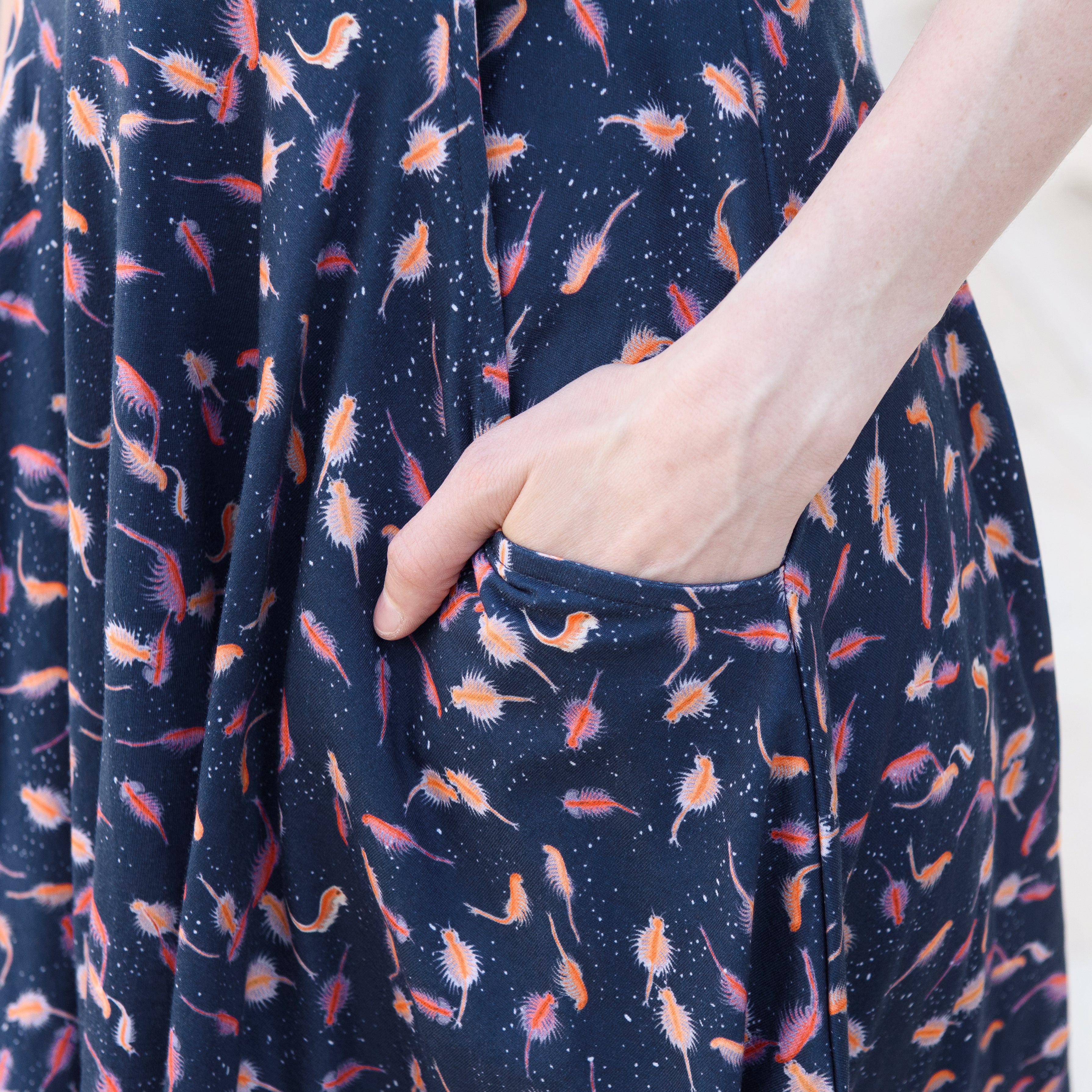 Brine Shrimp Twirl Dress with Pockets