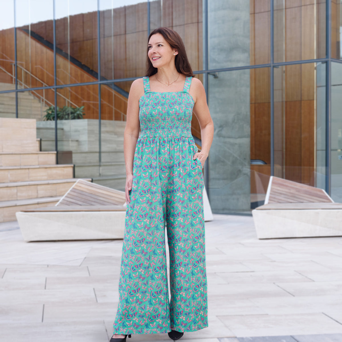Butterfly Meadows Jumpsuit Sample - M
