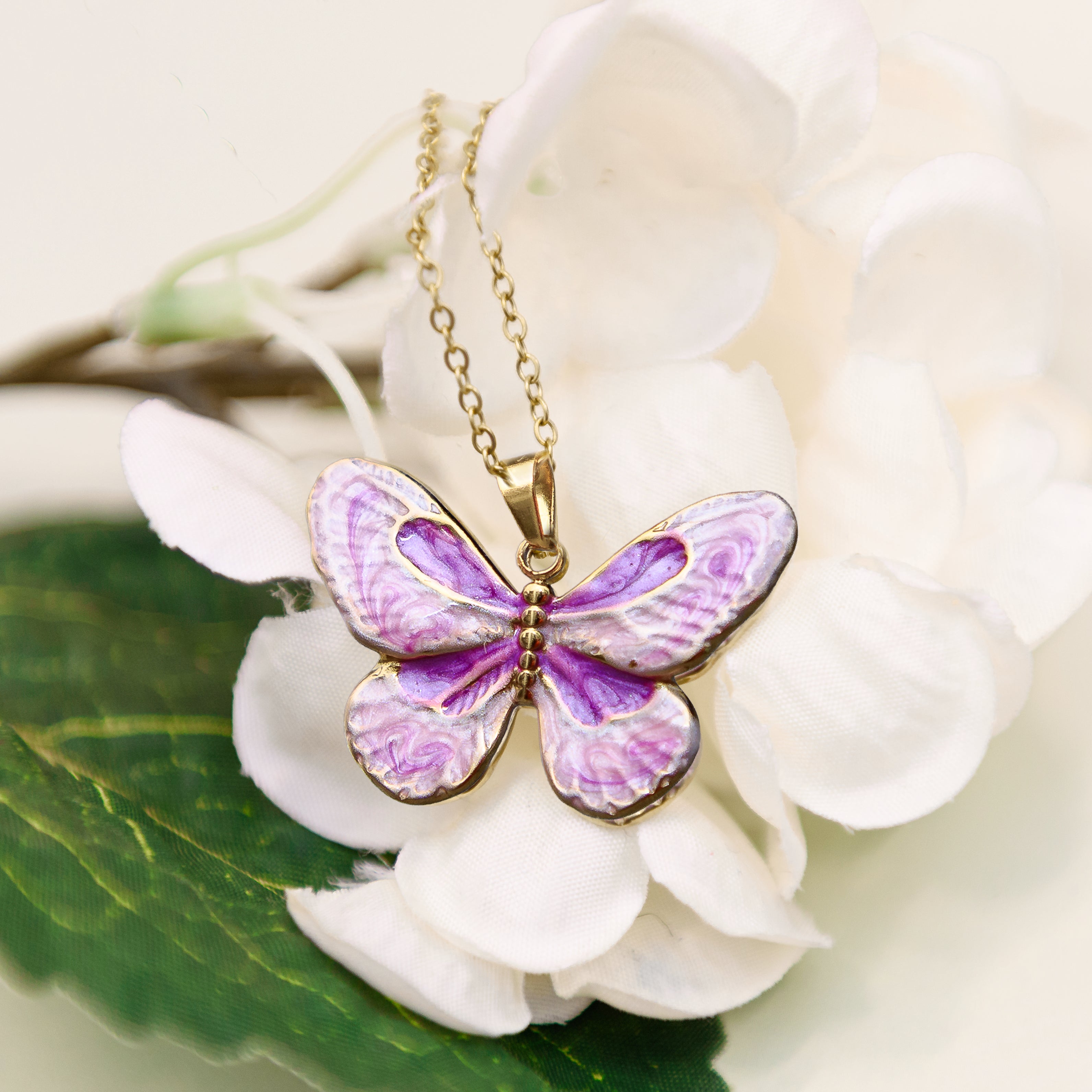 Butterfly Stainless Steel Necklace