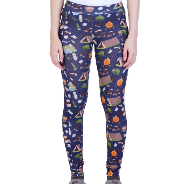 Butterfly Insect Print Yoga Trousers - Women Adult High Waist Leggings  Workout Running Pants