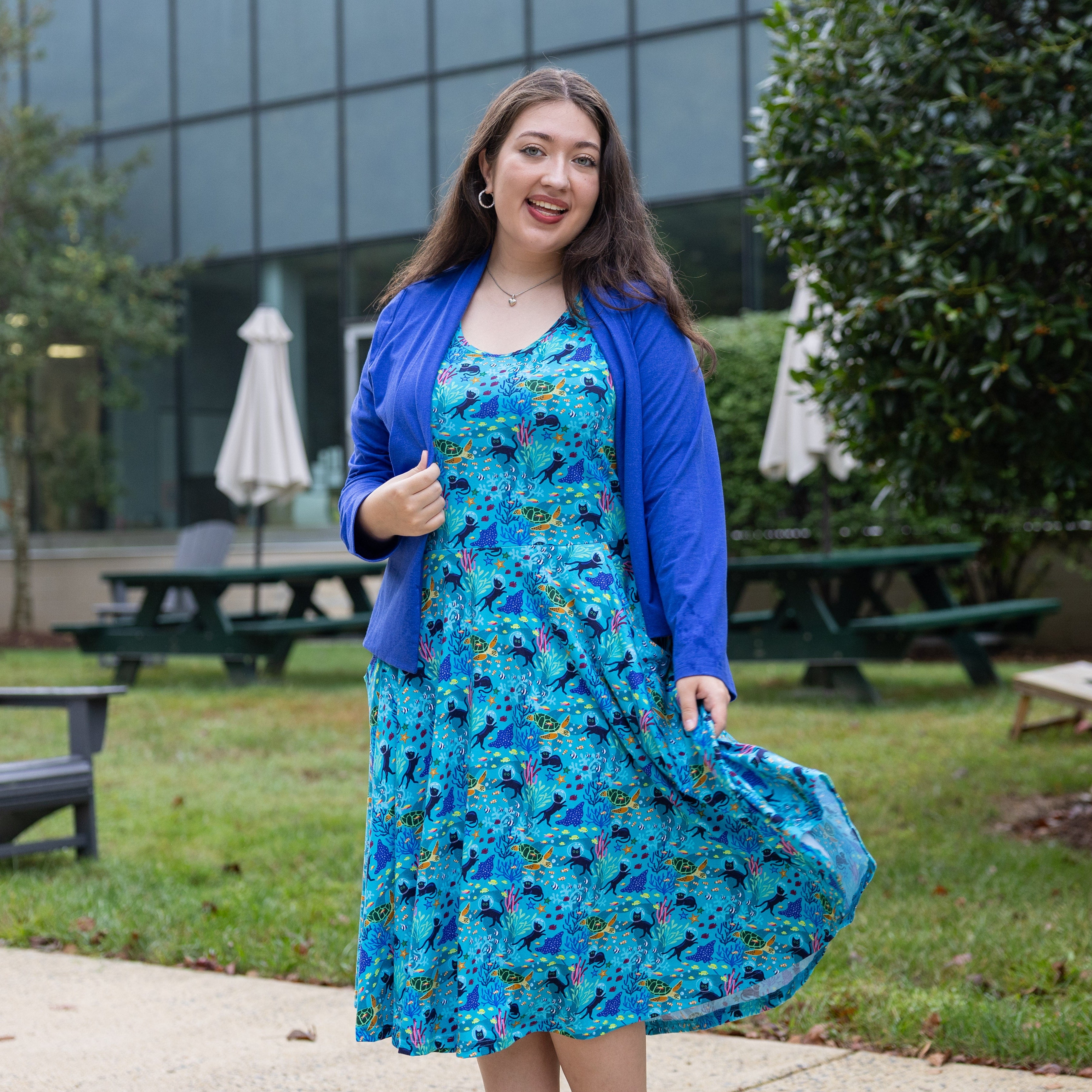 Seabed Exploration Twirl Dress