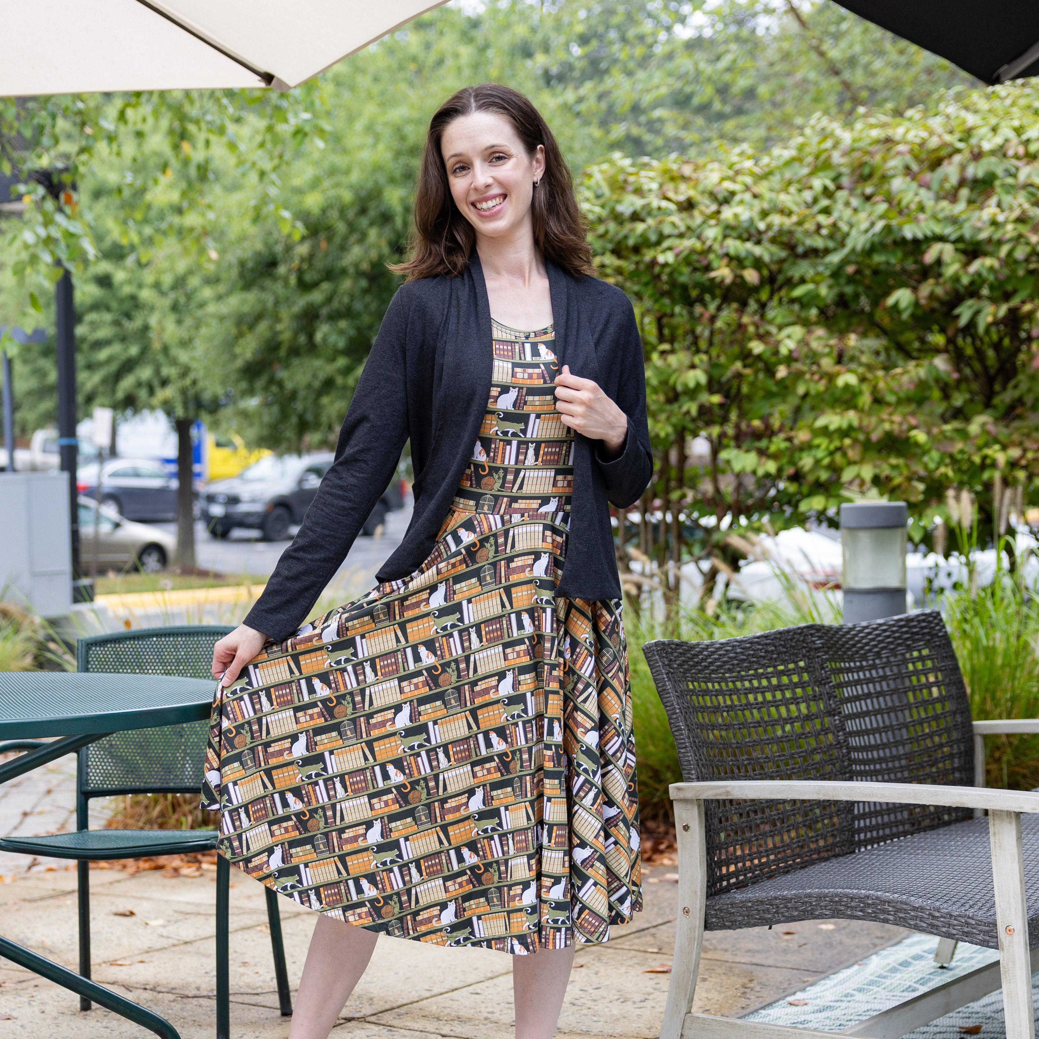 Cat-A-Log of Feline Fiction Twirl Dress