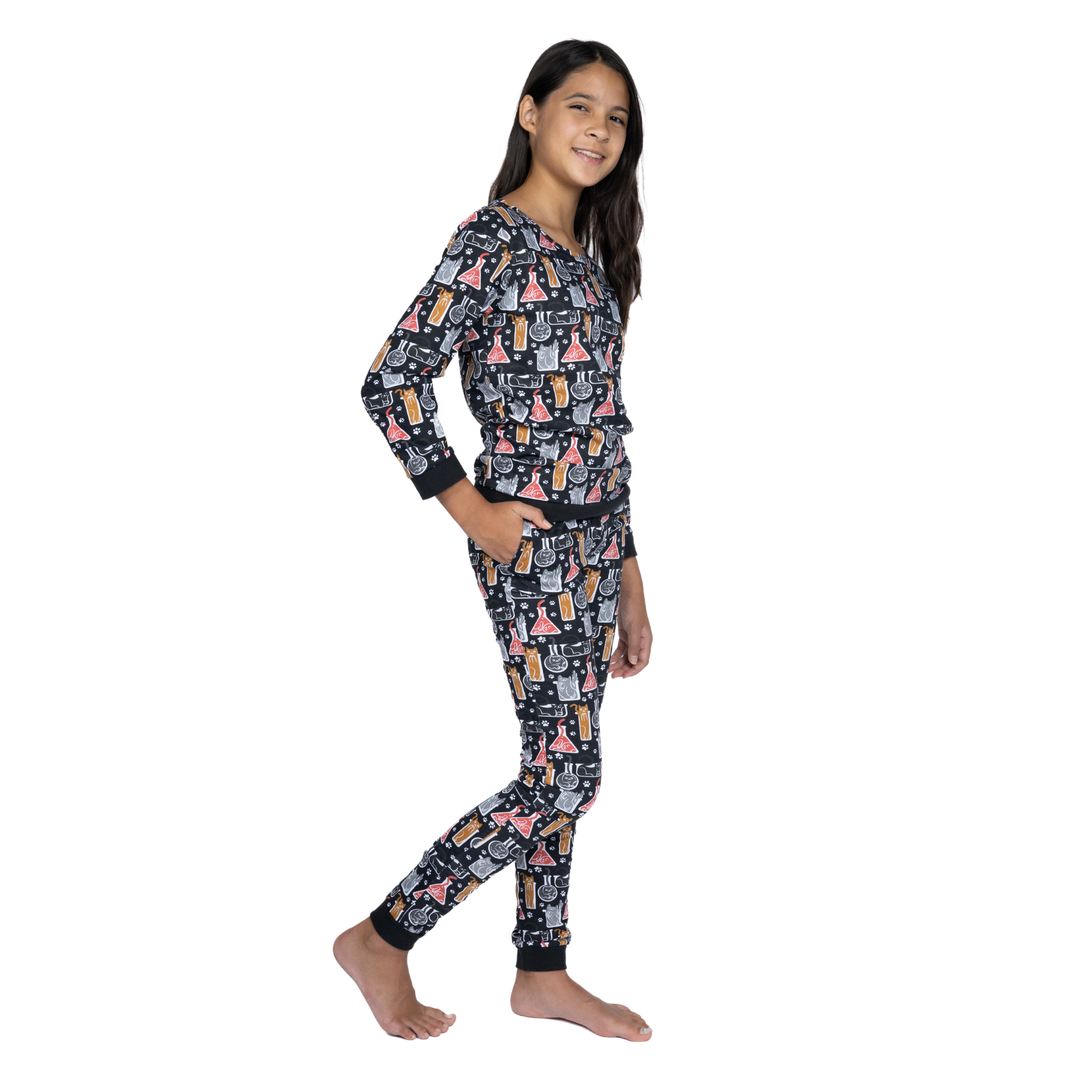 Cats Are Liquid Kids Pajamas Set