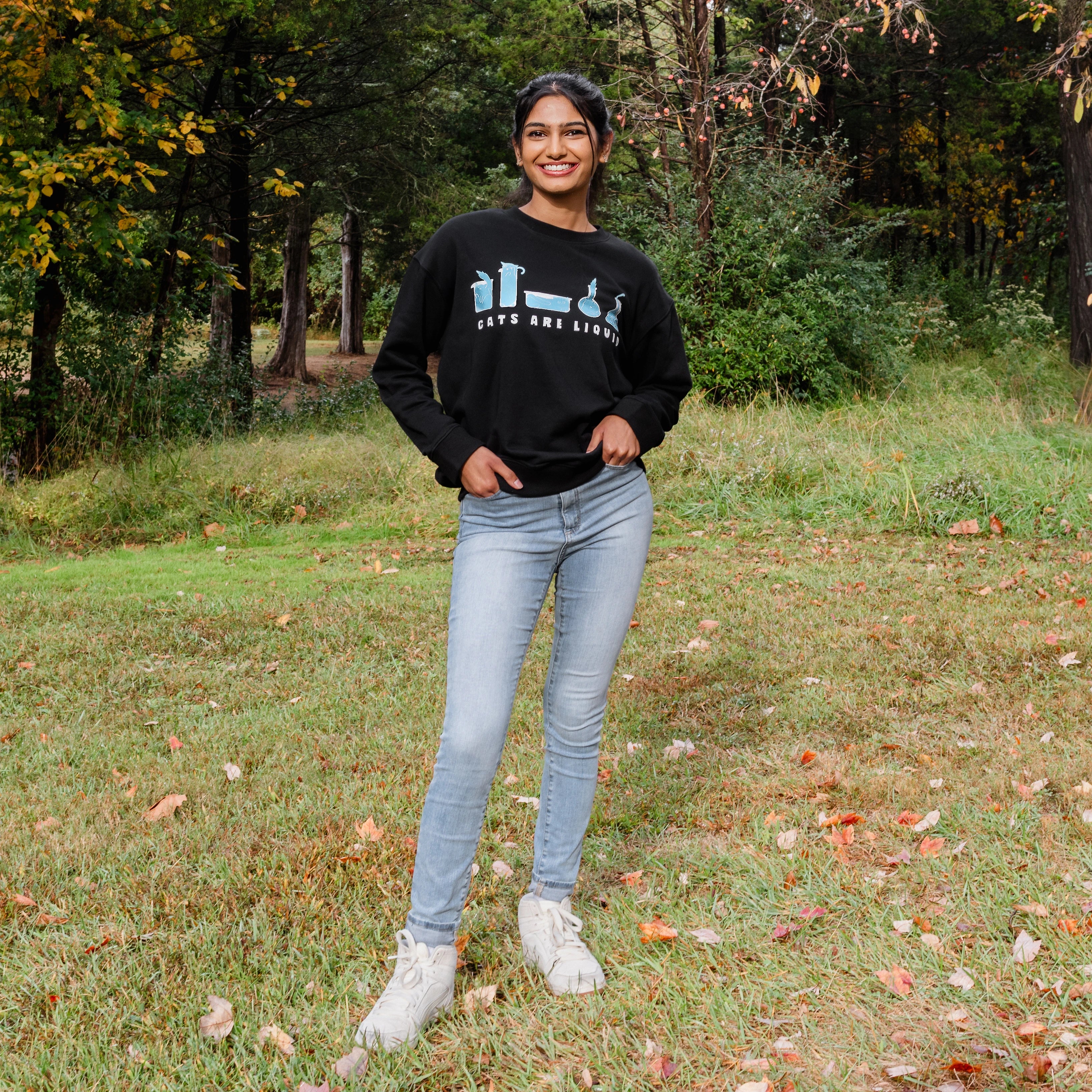 Cats Are Liquid Adults Sweatshirt