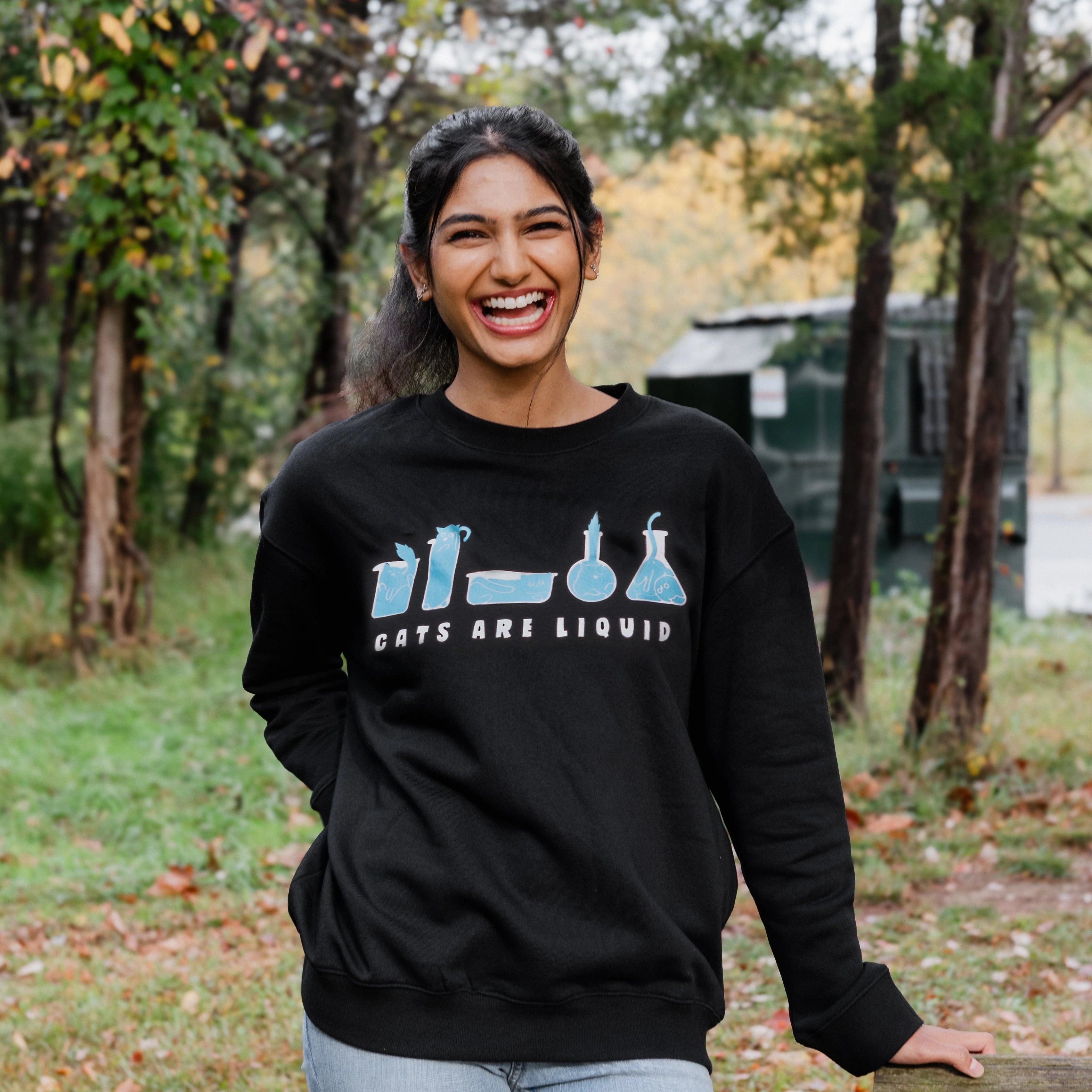 Cats Are Liquid Adults Sweatshirt