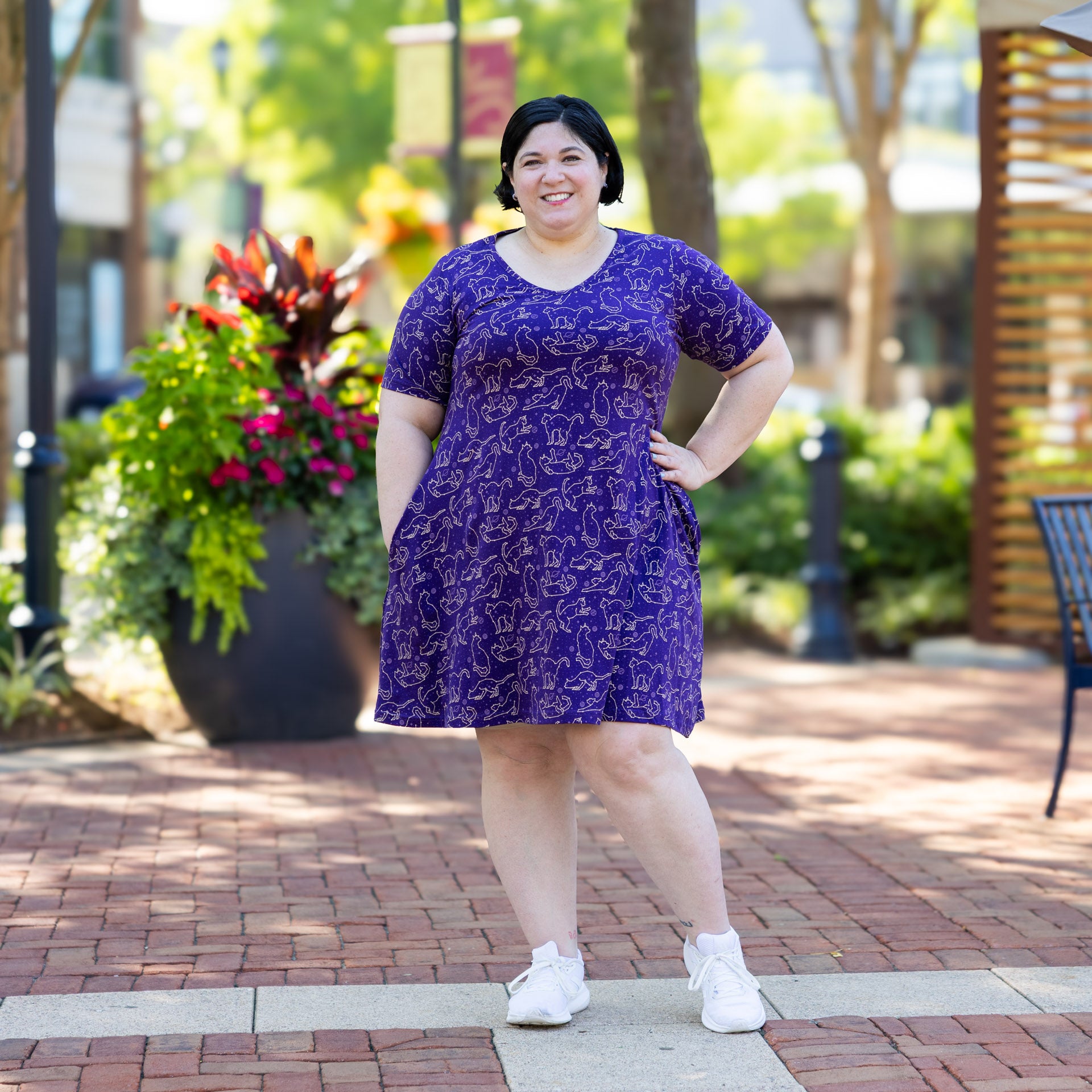 Cats Constellations Glow-in-the-Dark Long Tunic