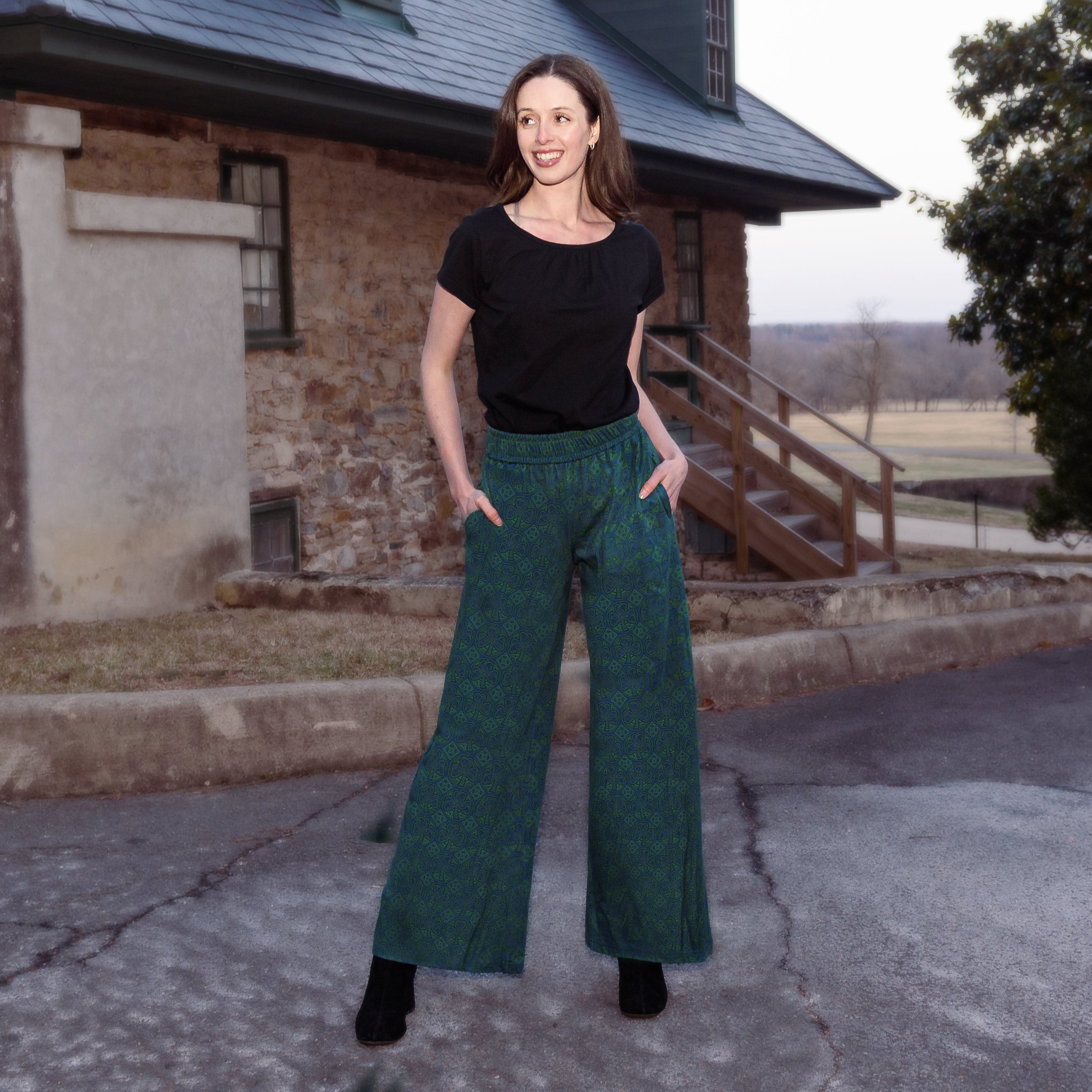 Celtic Cats Palazzo Pants