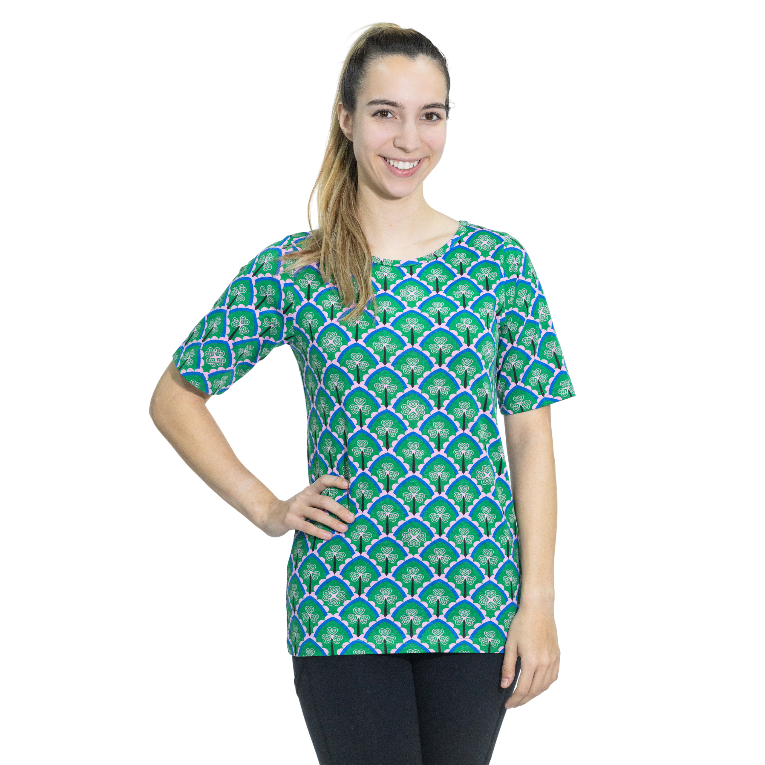 Celtic Clover Tunic Top