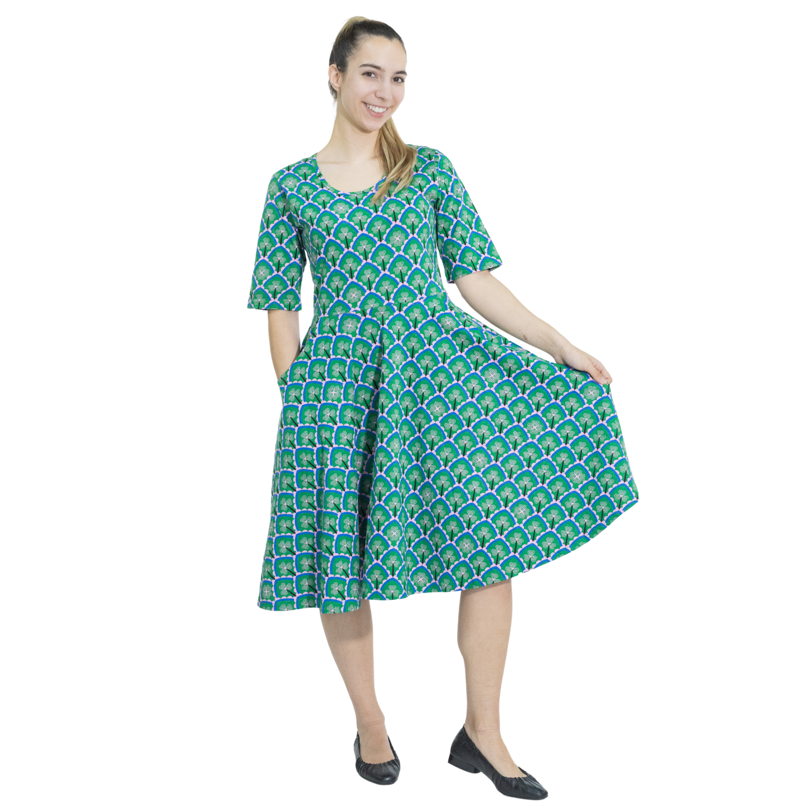 Celtic Clover Twirl Dress