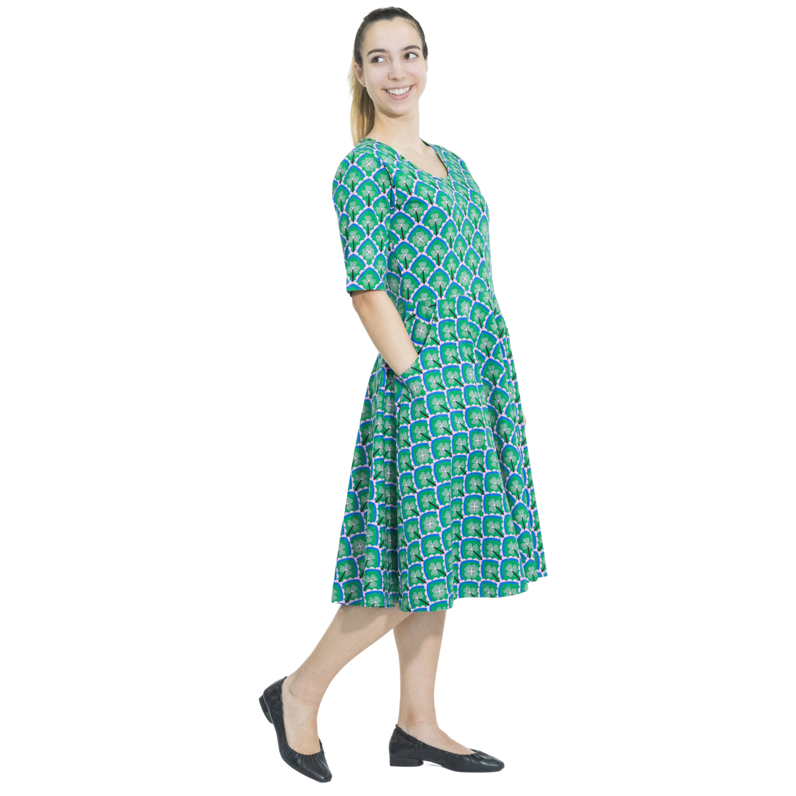 Celtic Clover Twirl Dress