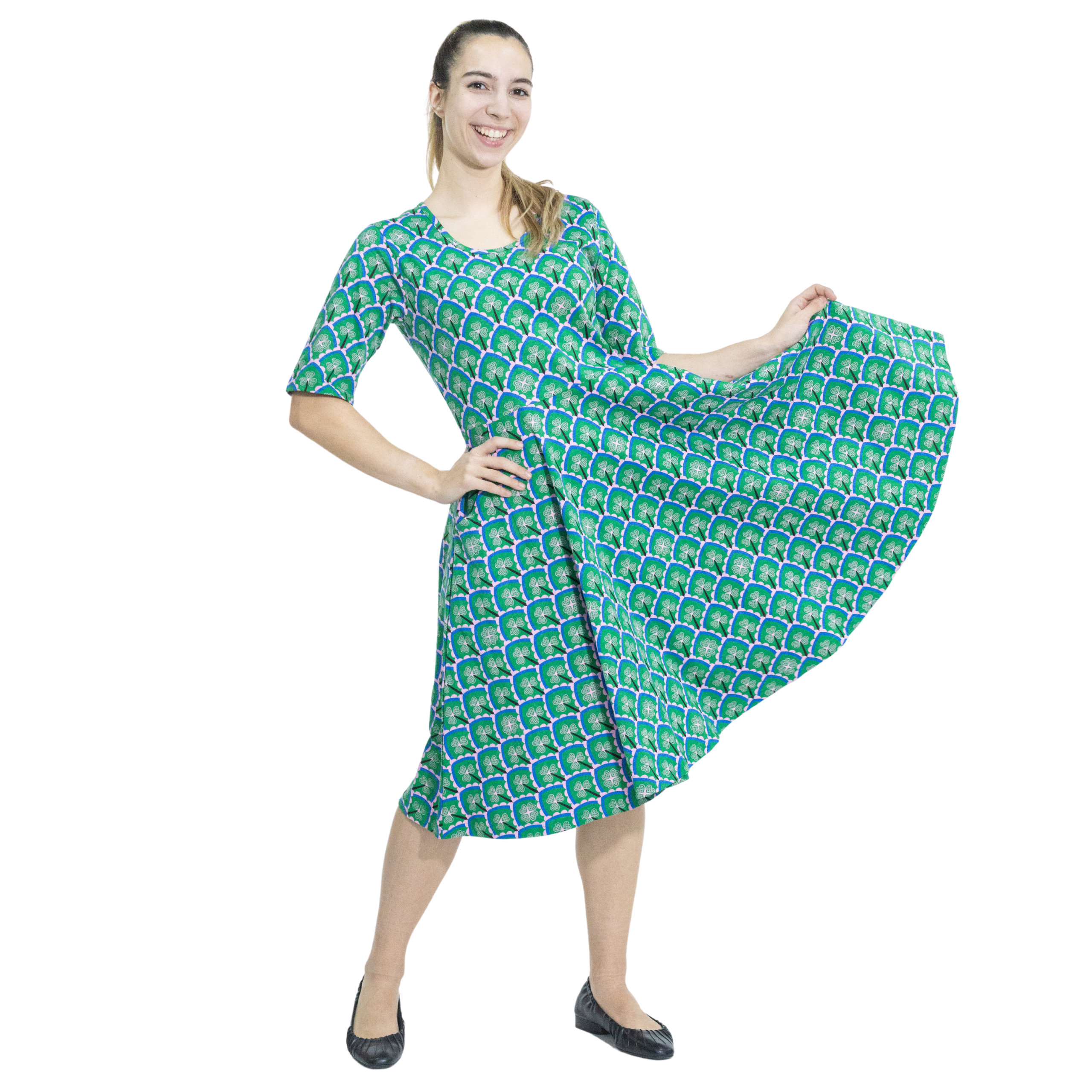 Celtic Clover Twirl Dress