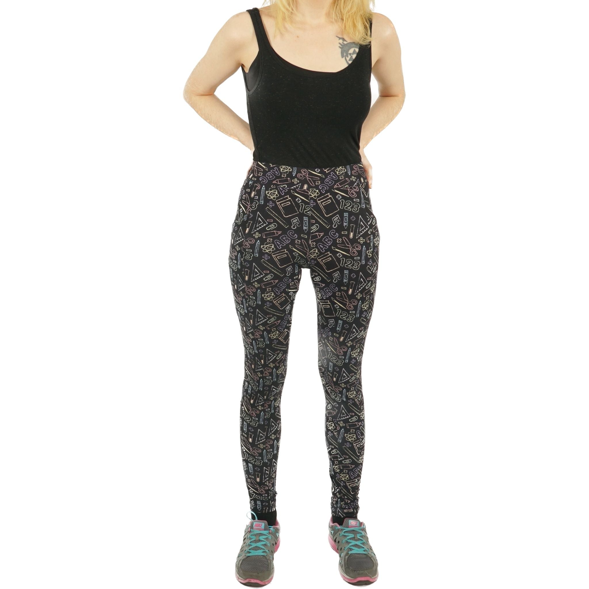 Chalkboard STEAM Adults Leggings with Pockets