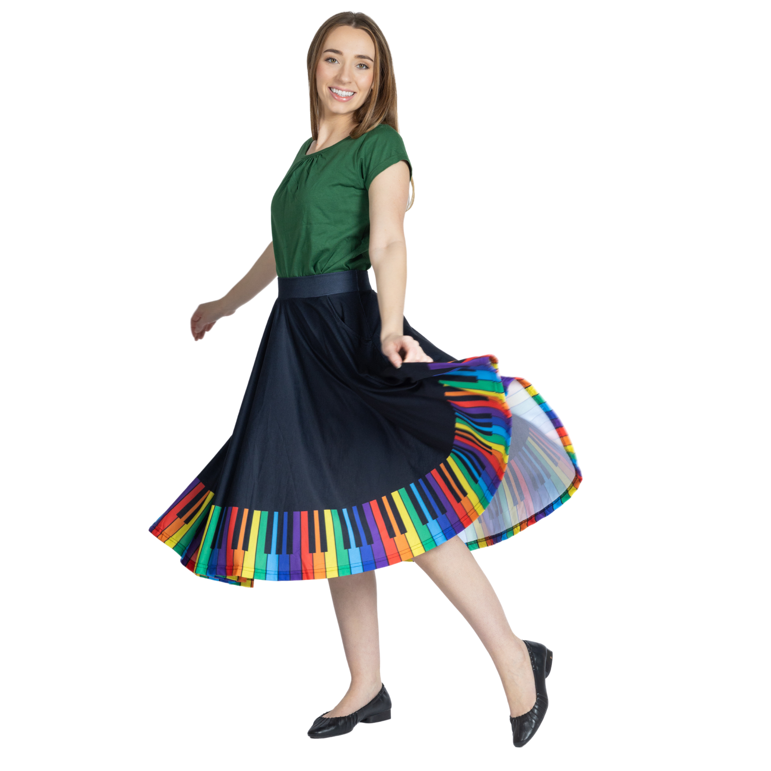 Chromatic Scales Twirl Skirt