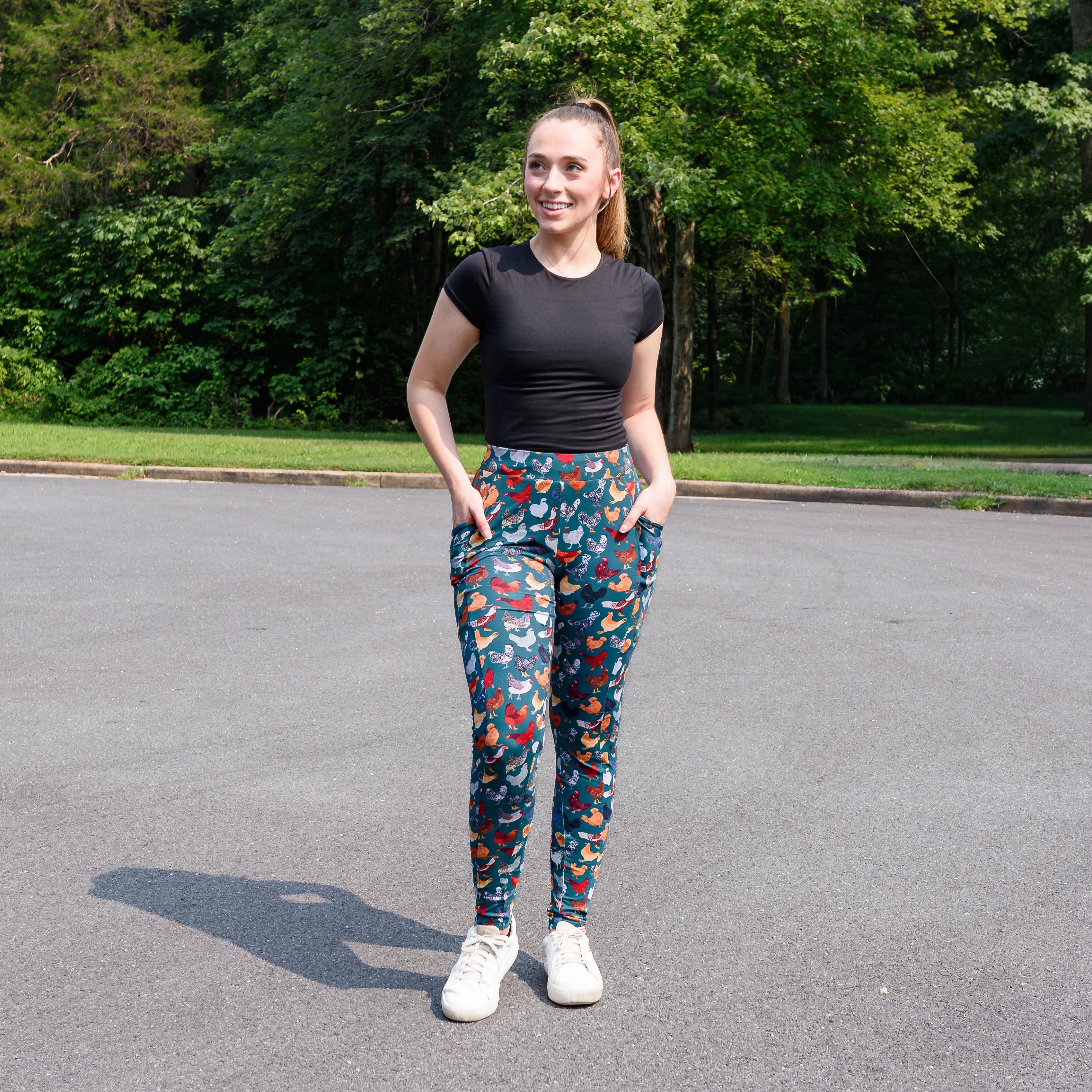Cluck Couture Adults Leggings with Pockets