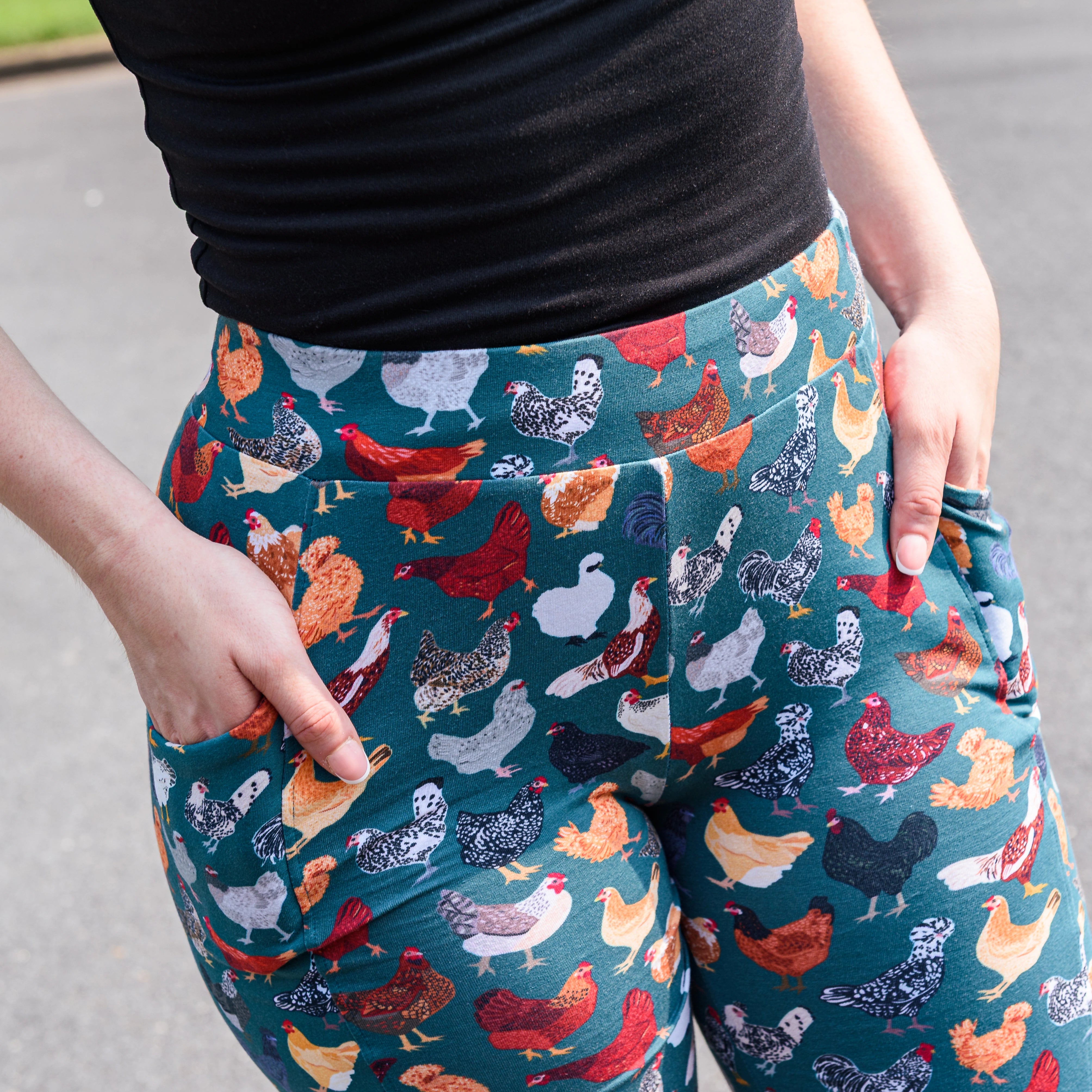 Cluck Couture Adults Leggings with Pockets