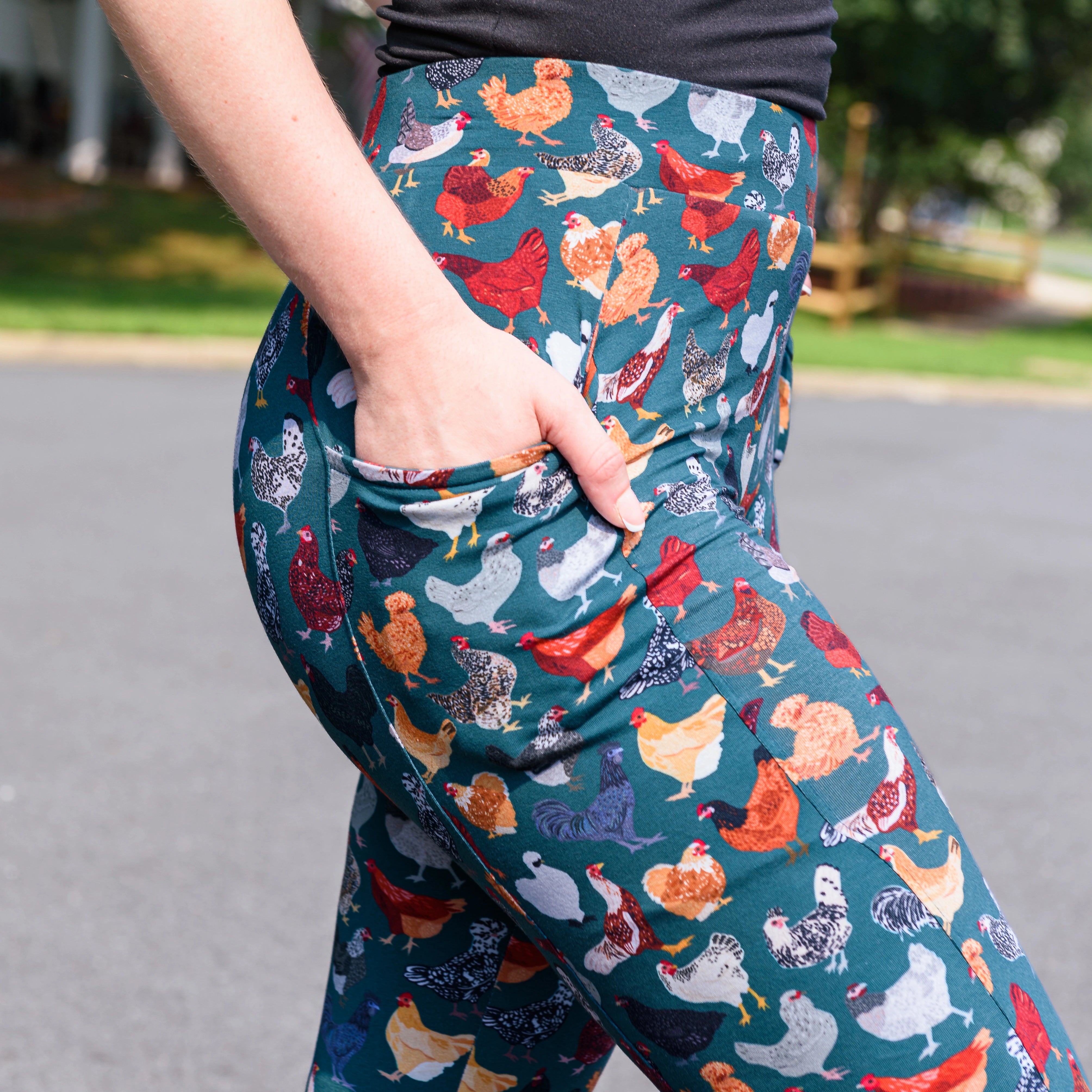 Cluck Couture Adults Leggings with Pockets