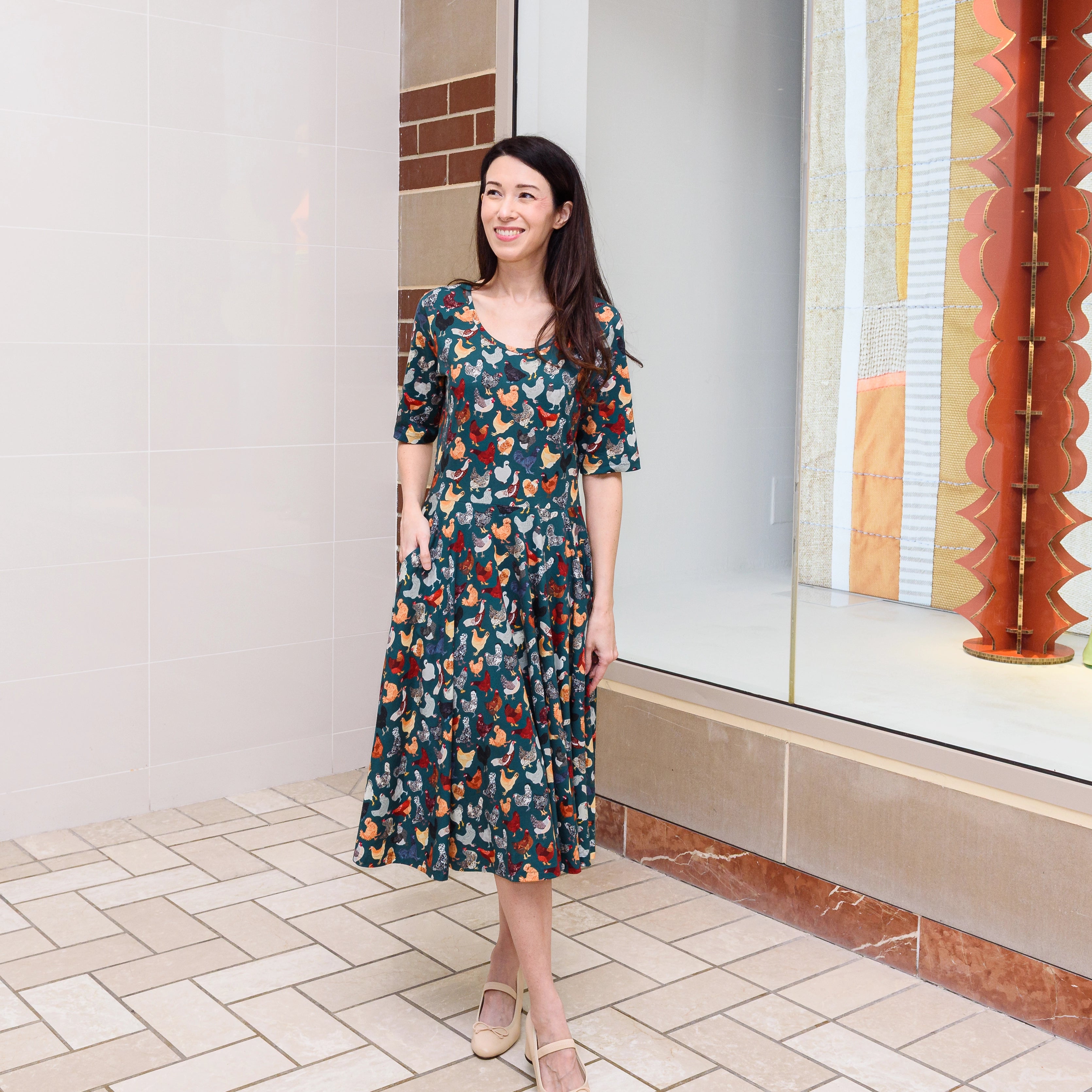 Cluck Couture Twirl Dress with Pockets